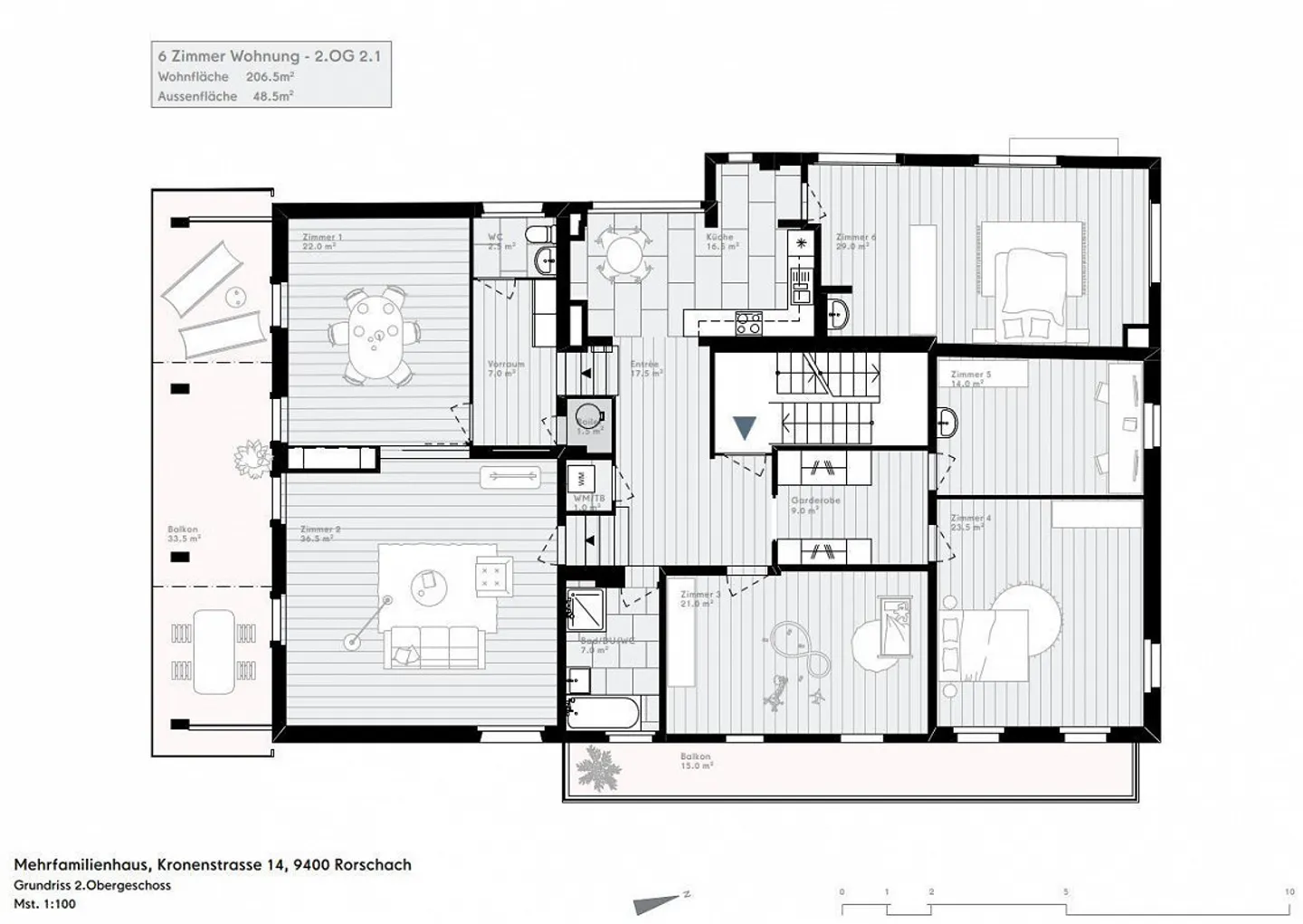Opportunité unique - Appartement de 6 pièces en emplacement central - Photo 13 sur 13