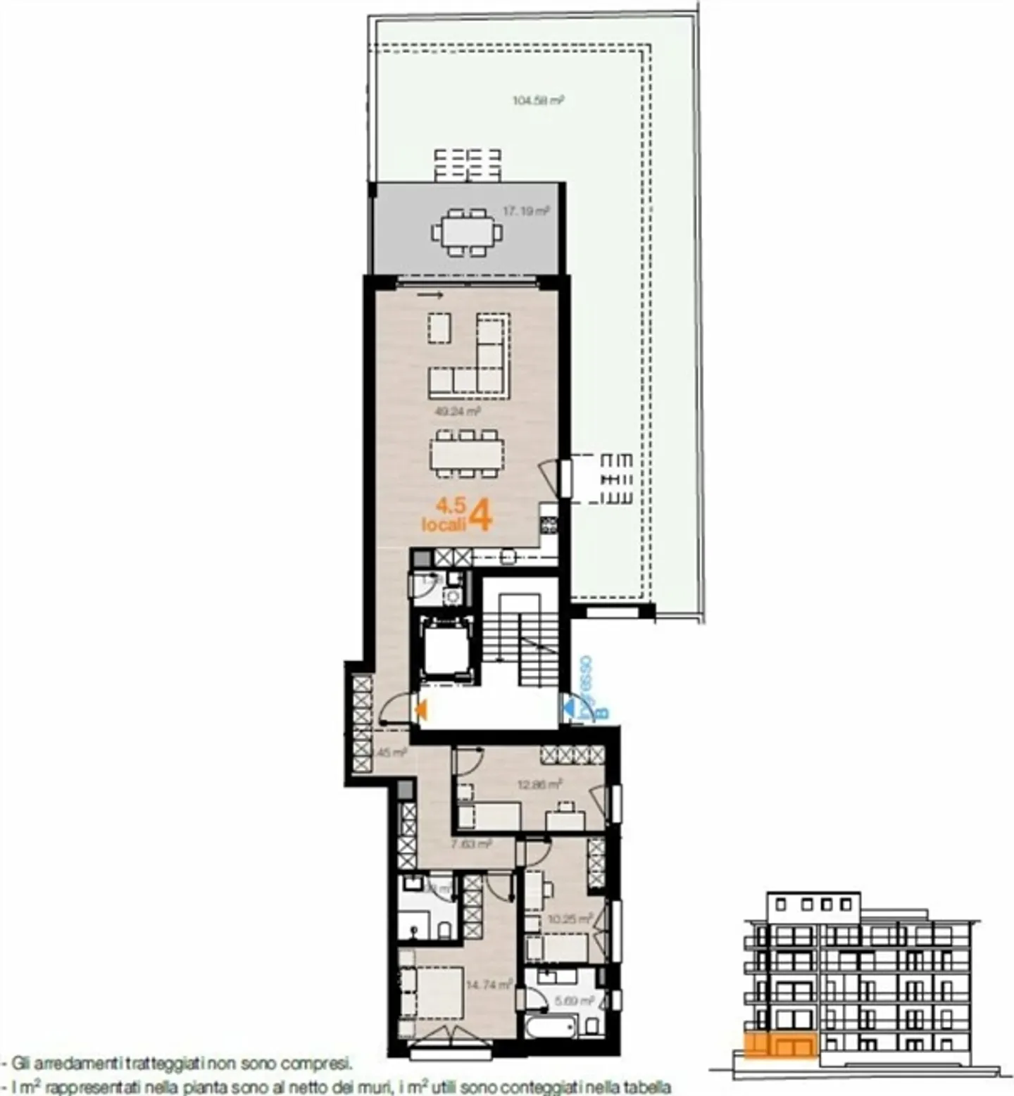 LOCARNO - APPARTEMENT 4.5 CHAMBRES AVEC JARDIN PRIVÉ À VENDRE - Photo 20 sur 20