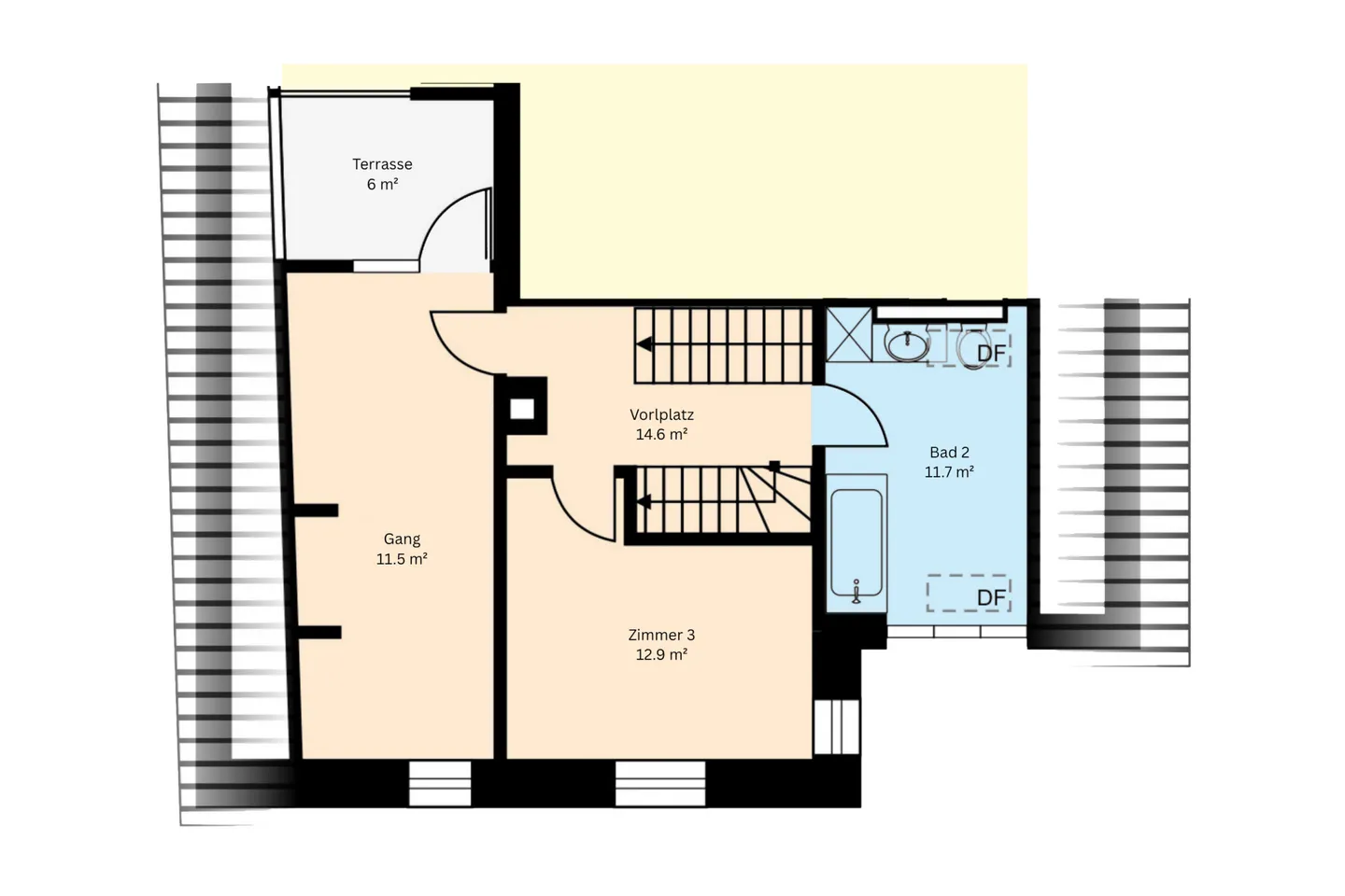 Drei Etagen Raumgefühl - Maisonette mit Terrasse mitten im neuen Zentrum - Foto 2 von 3