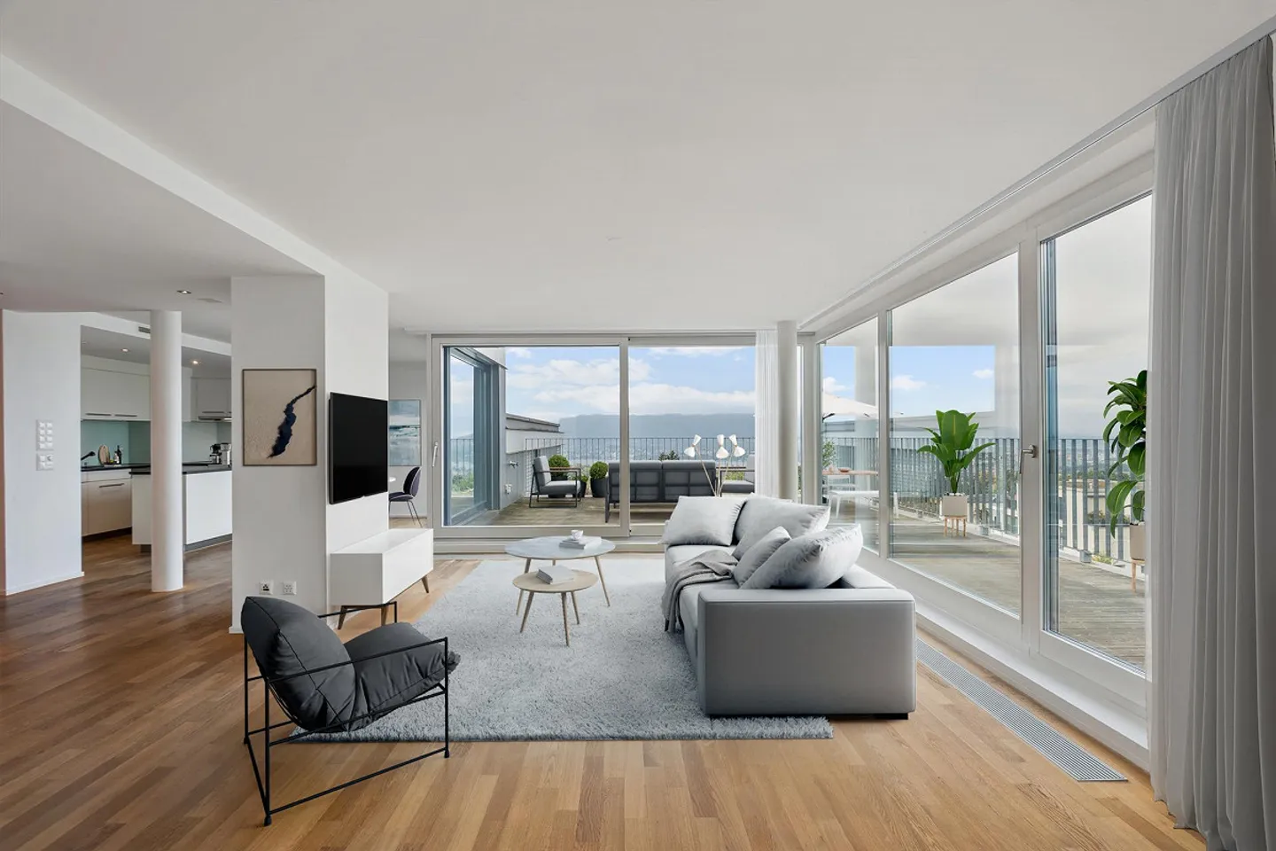 Moderne Attikawohnung in Zürich - Foto 2 von 4