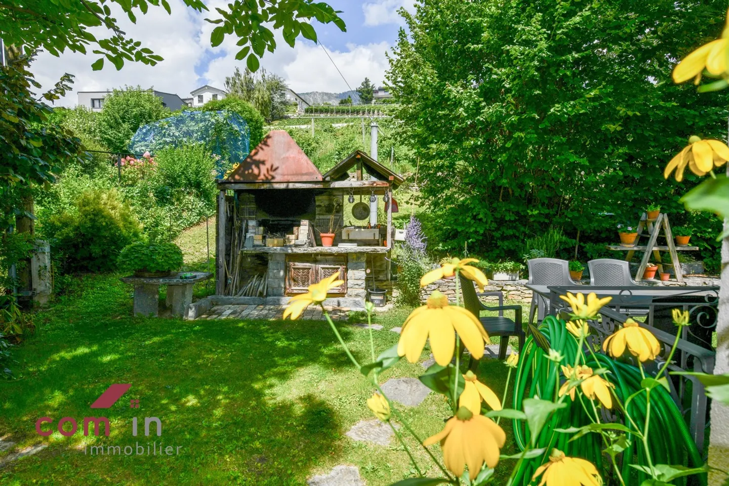 GRIMISUAT, 6-Zimmer-Villa, 2023 renoviert, sonnendurchflutet - Garten mit Bäumen - Foto 23 von 25