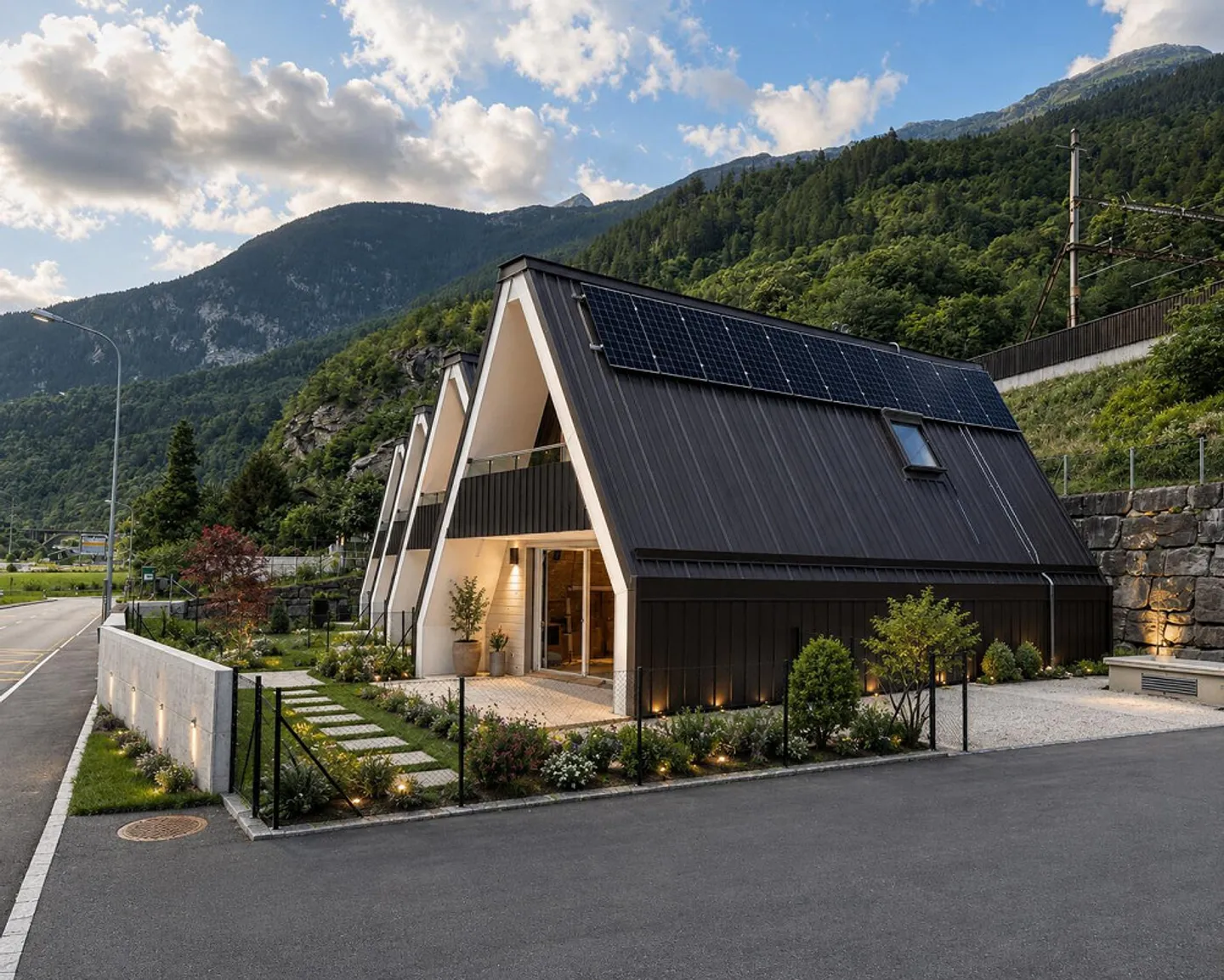 MERKMALE EINES 3.5-ZIMMER-MINERGIE-REIHENHAUSES IN FAIDO - Foto 1 von 13
