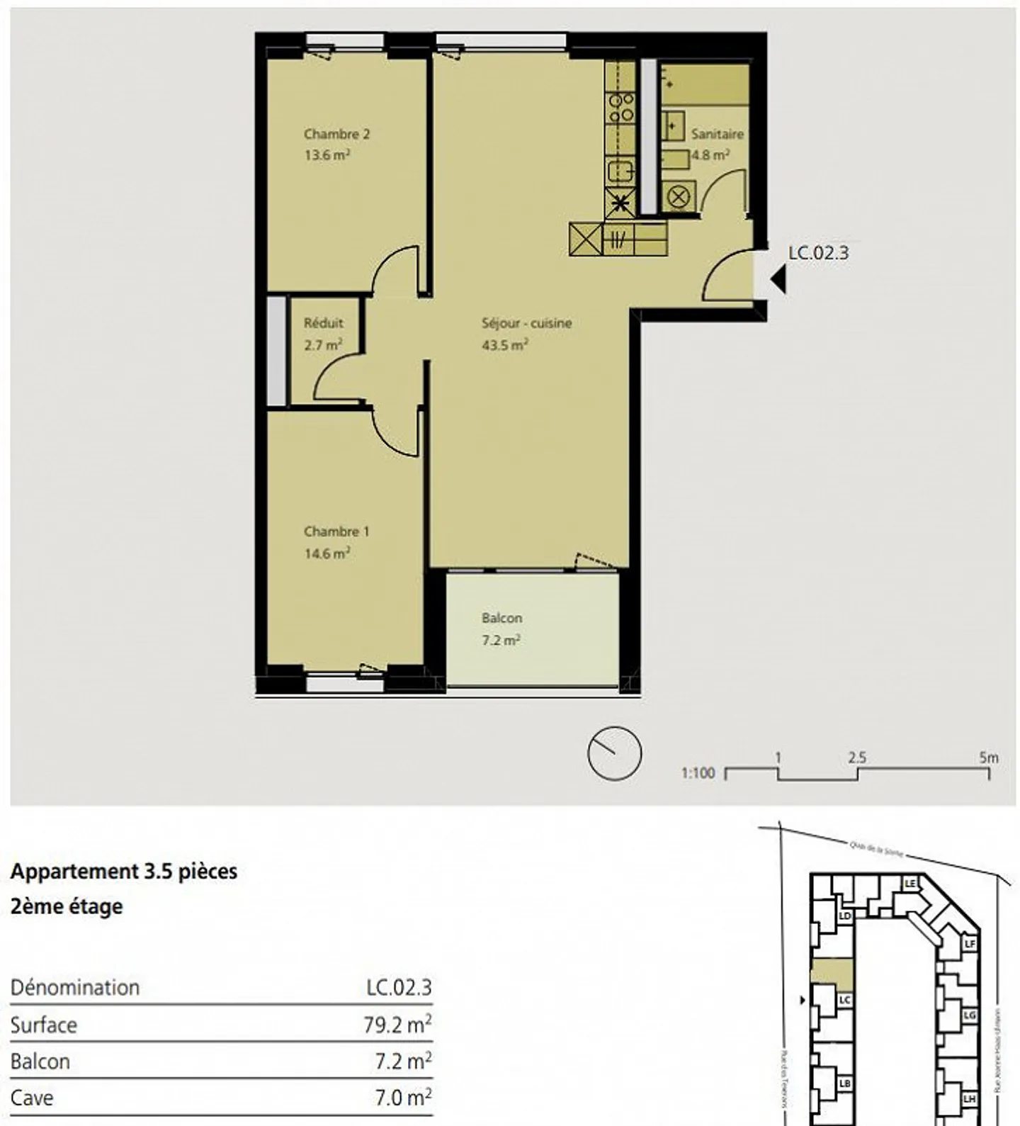3.5-room apartment for rent in Delémont 1 - Photo 5 of 5