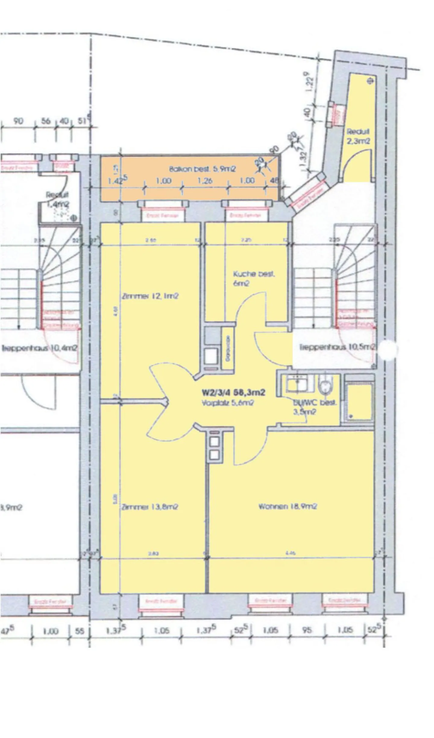 Belle appartement de 3 pièces dans une propriété historique - Photo 8 sur 8