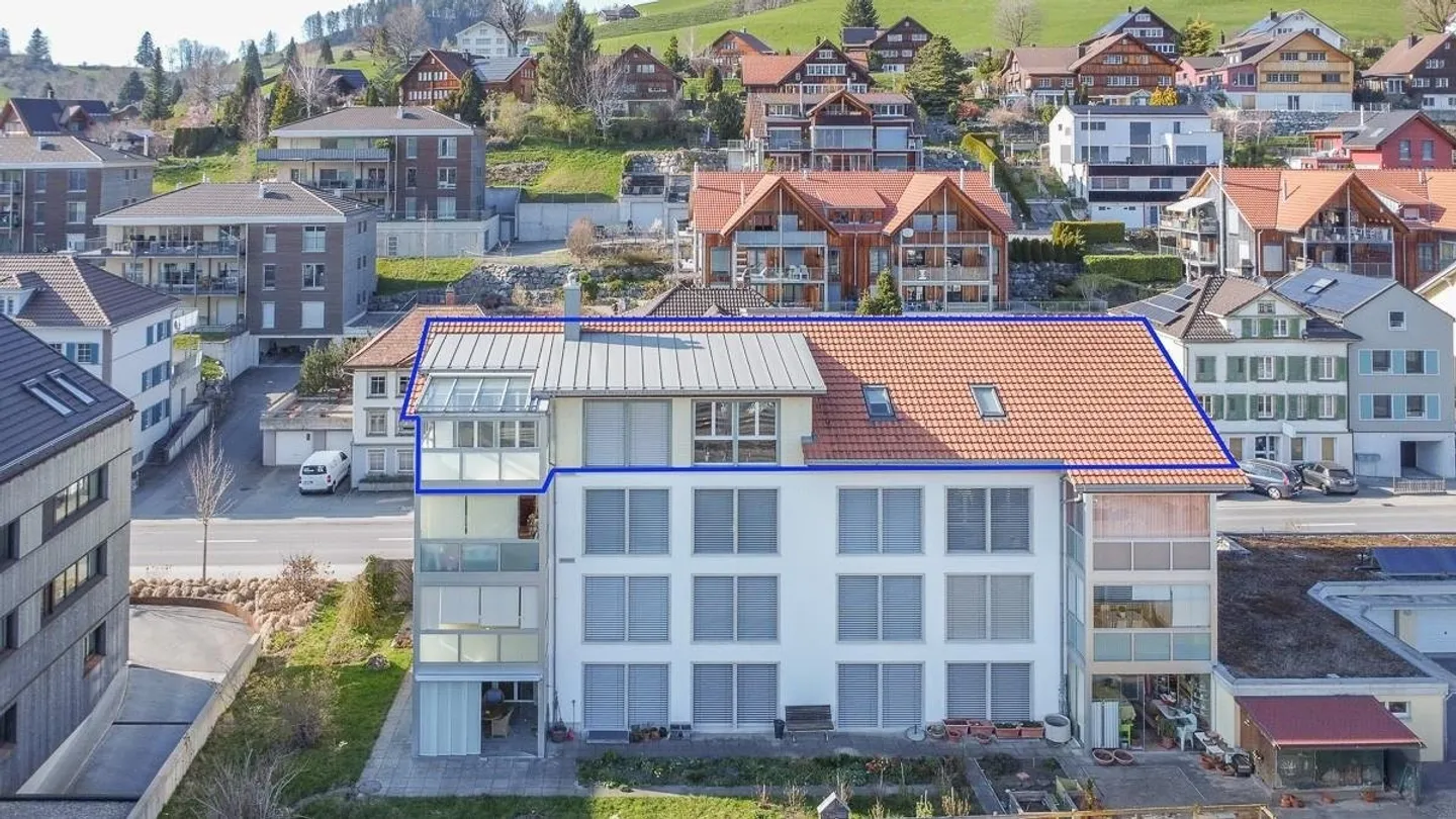 Luxuriöse Dachwohnung mit Säntisblick - Foto 1 von 11