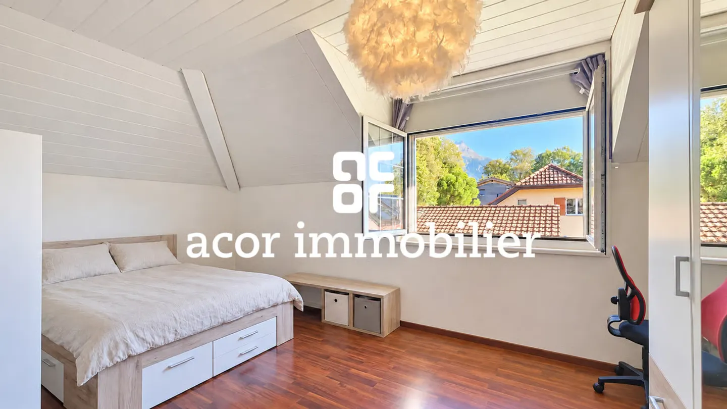 6,5-Zimmer-Villa mit beheiztem Pool gegenüber den Dents-du-Midi - Foto 9 von 10
