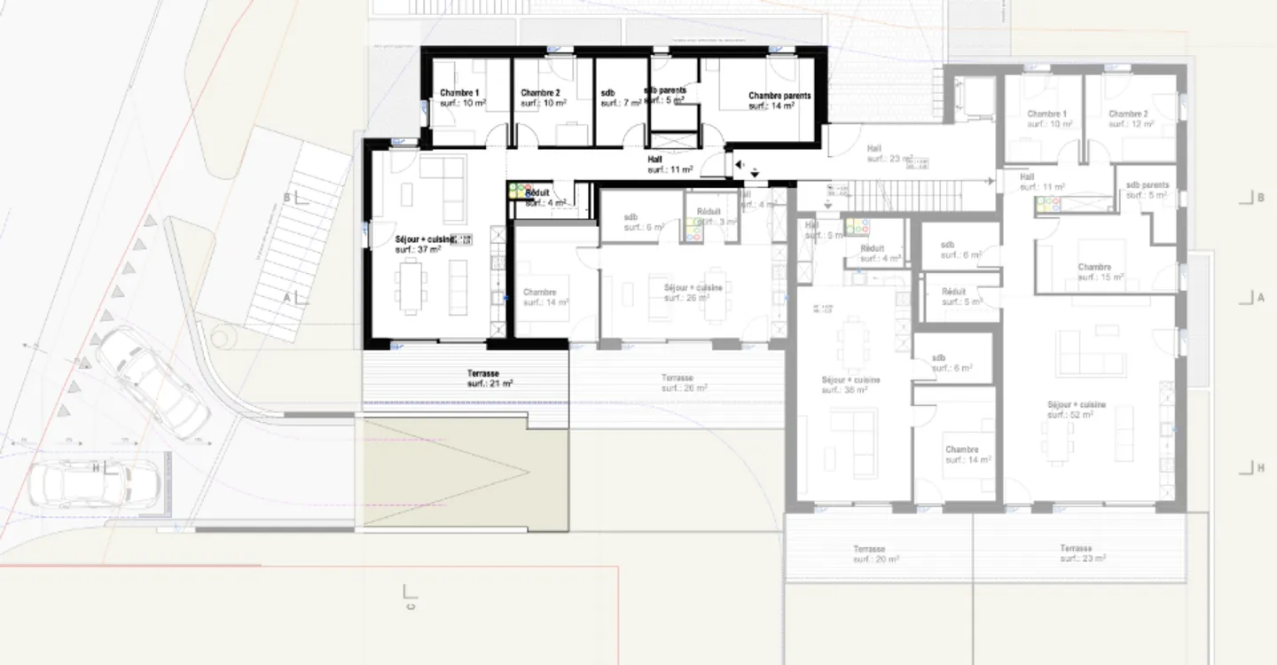 New 4.5-room apartment in Remaufens - lot01 - Photo 3 of 8