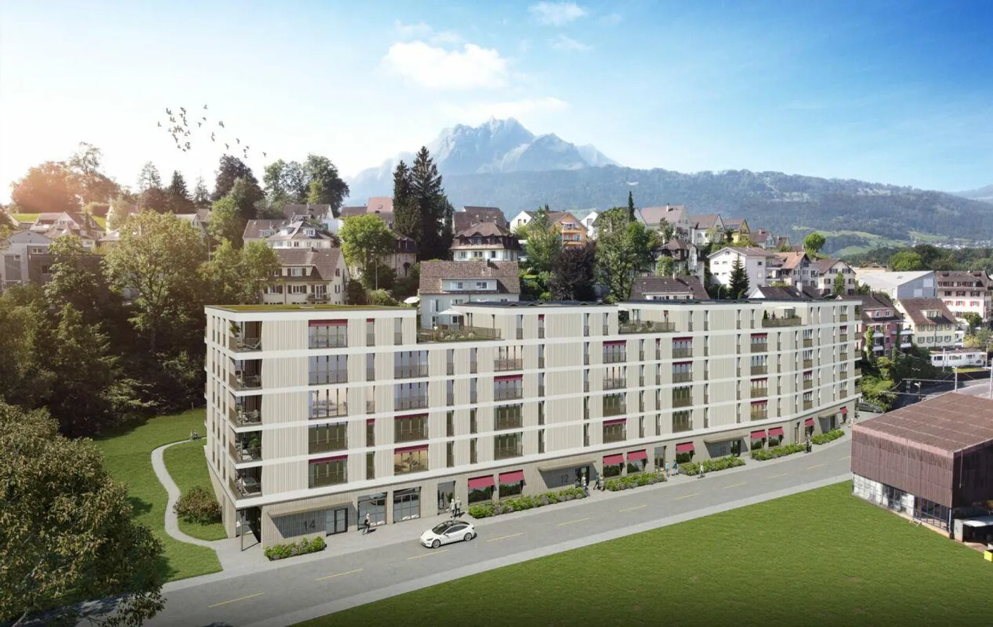 Gewerbe- und Büroflächen zu vermieten in der Neustadt Luzern - Foto 1 von 5