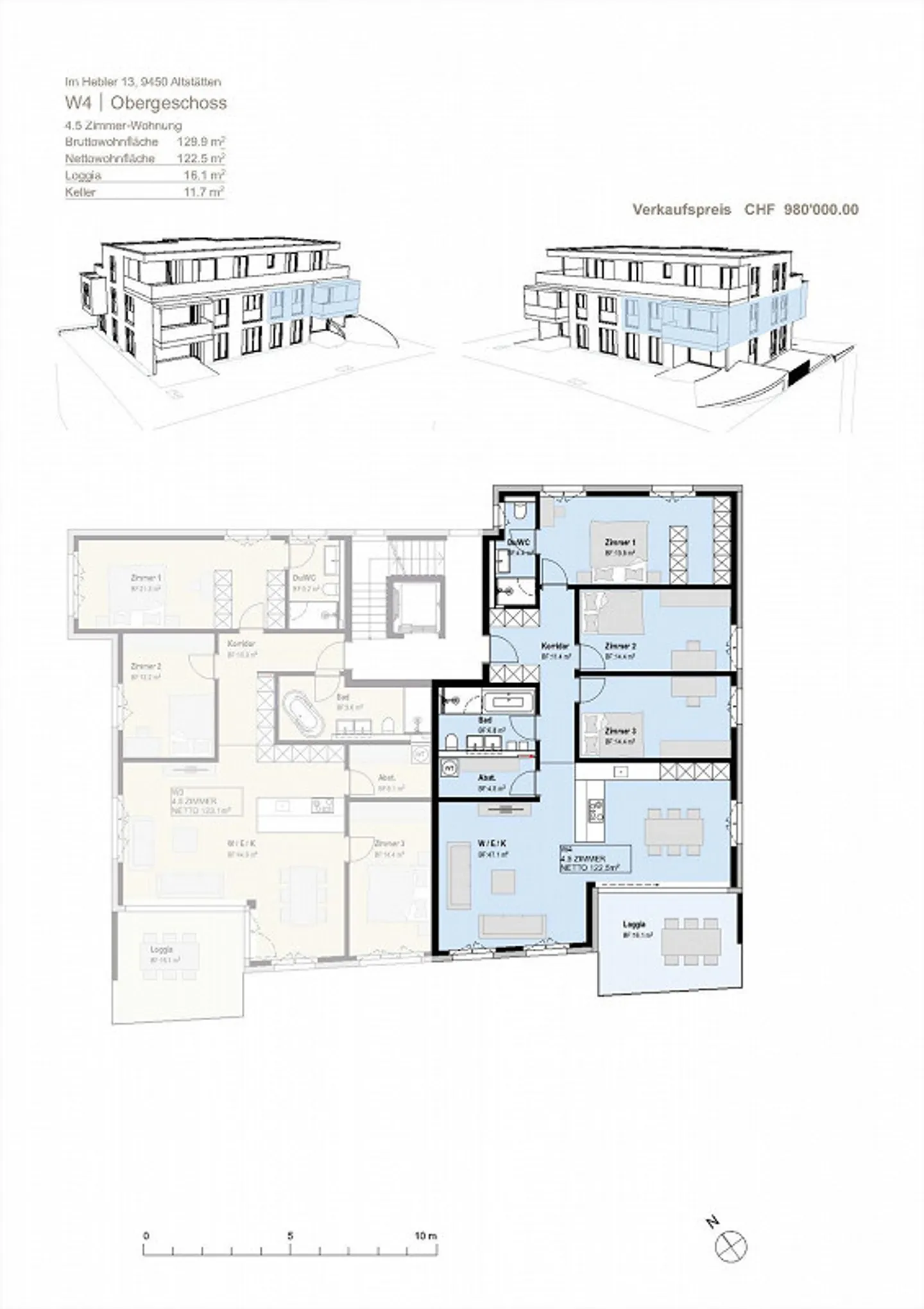 Ertklassige 4.5 Zimmer Wohnung - Foto 13 von 15