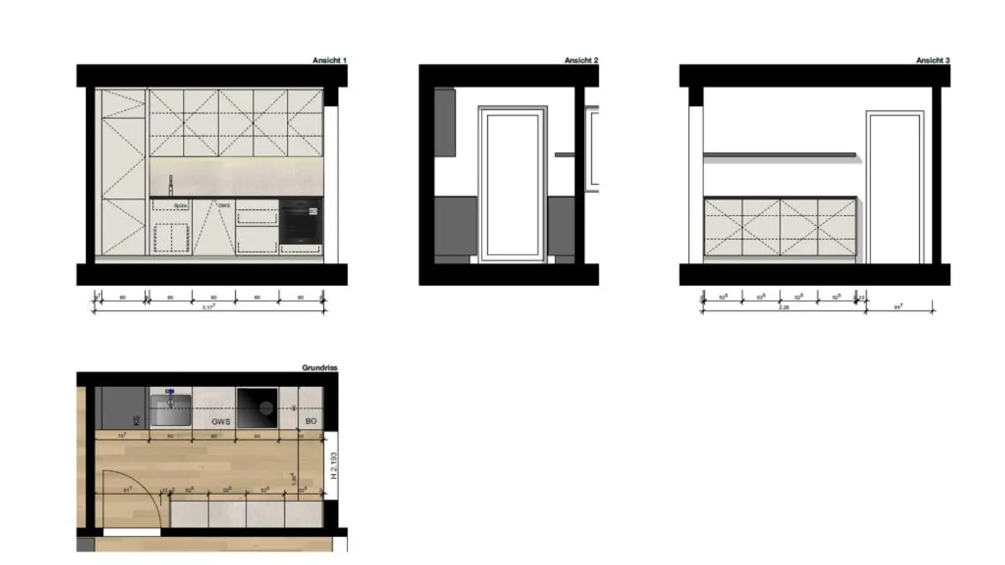 4,5-Zimmerwohnung mit neuer, moderner Einbauküche in Oberwil - Foto 4 von 4