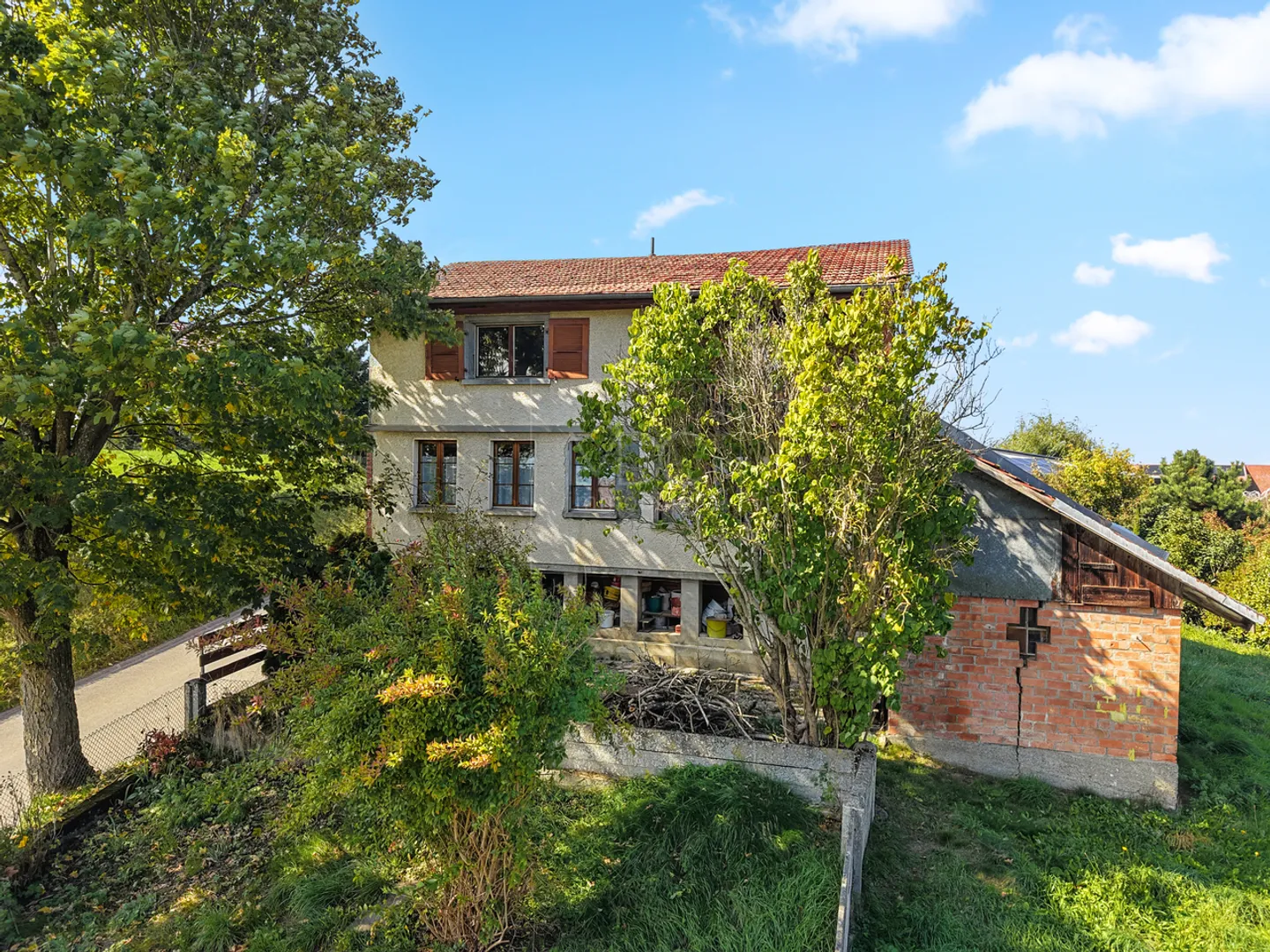 Single-family house partially renovated in Villarimboud - Photo 9 of 11