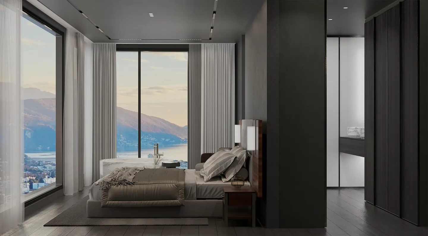LUXURIÖSE VILLA MIT SEEBLICK IN LUGANO - CANOBBIO - Foto 2 von 5