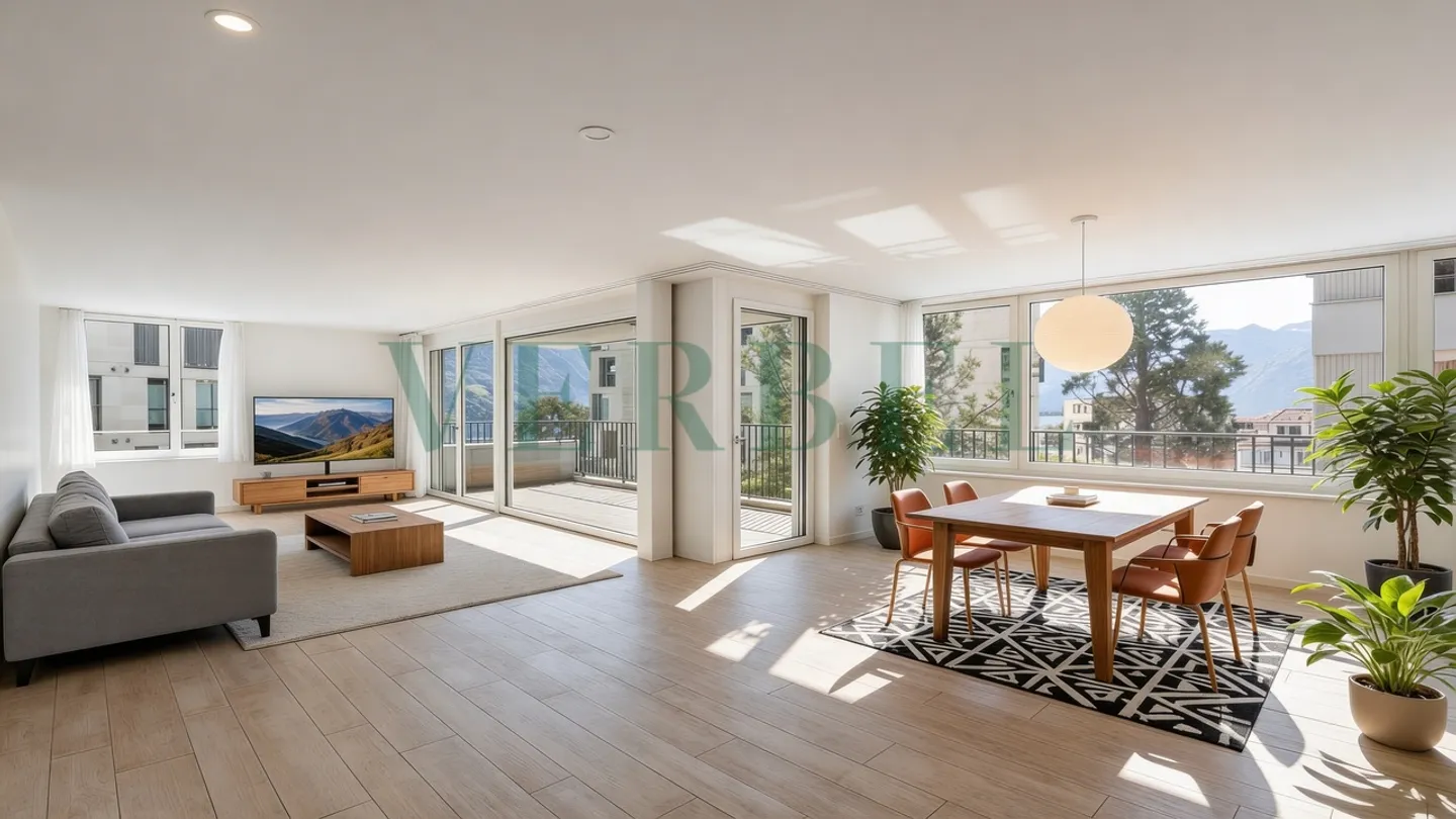 Wunderschöne 4,5-Zimmer-Wohnung mit Blick auf den Genfersee! - Foto 1 von 9