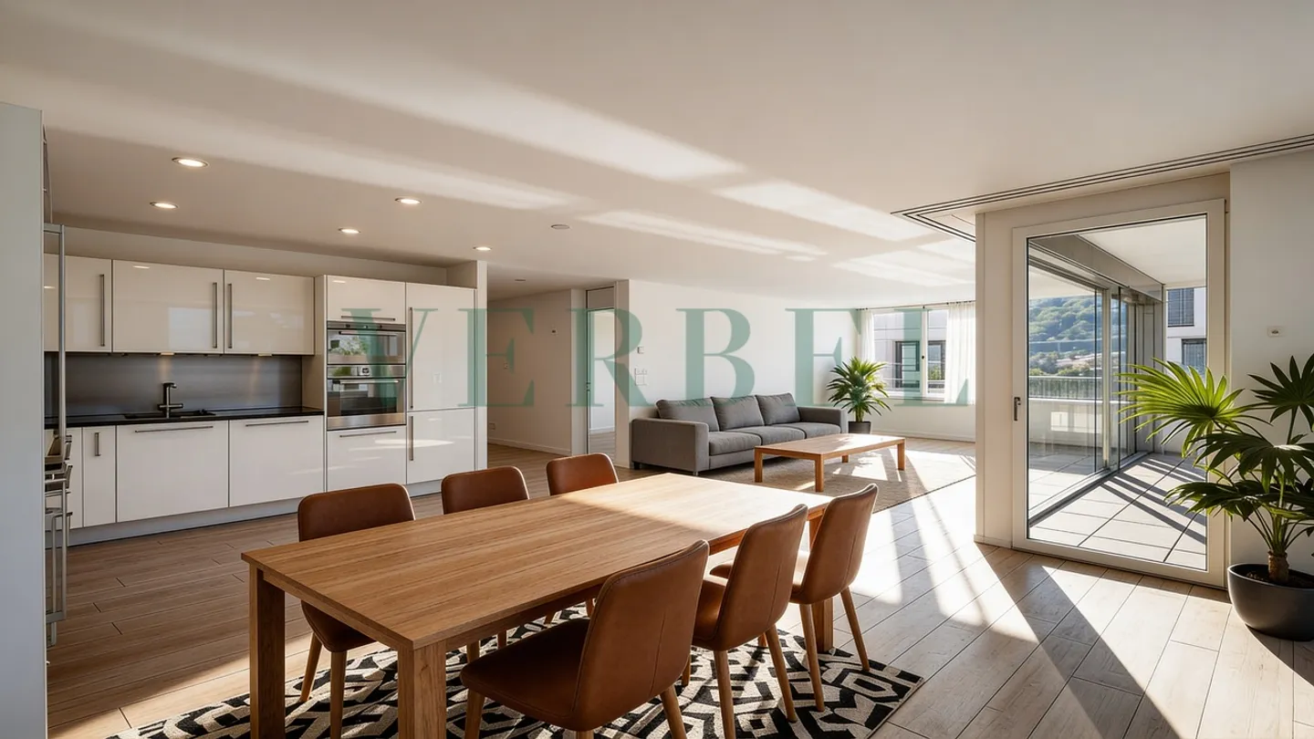 Wunderschöne 4,5-Zimmer-Wohnung mit Blick auf den Genfersee! - Foto 2 von 9