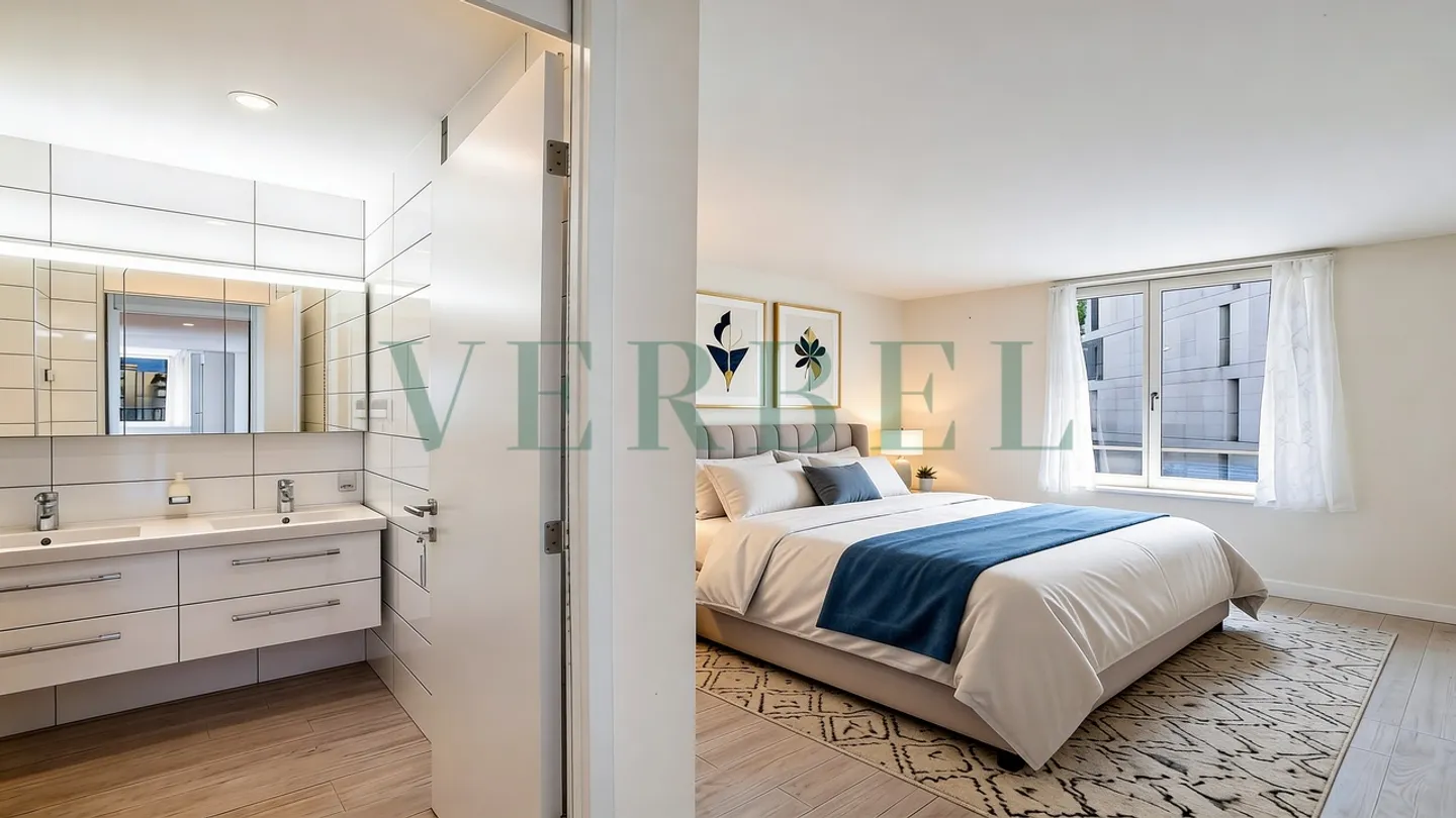 Wunderschöne 4,5-Zimmer-Wohnung mit Blick auf den Genfersee! - Foto 3 von 9