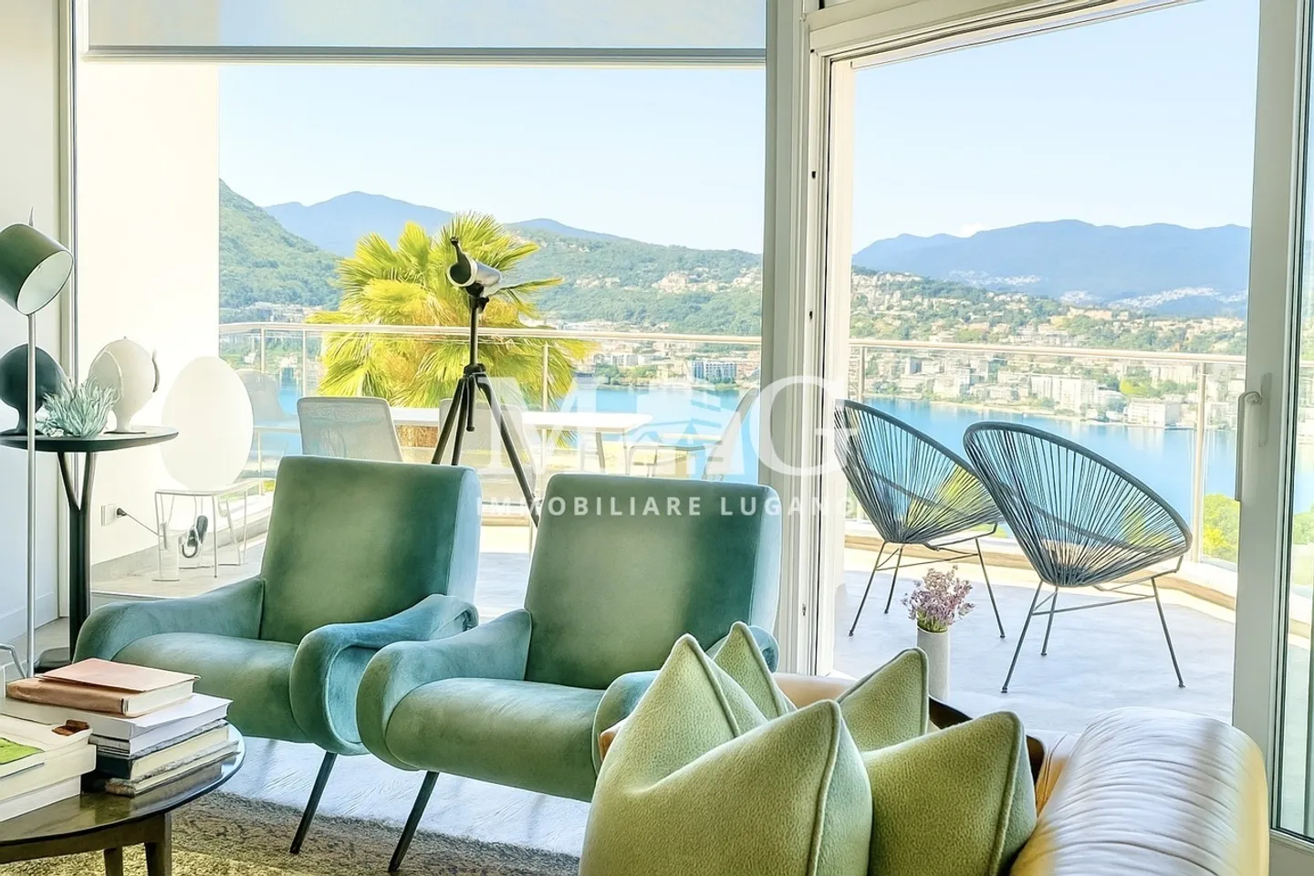 Lugano, Castagnola : Villa moderne avec piscine et vue sur le lac - Photo 5 sur 17