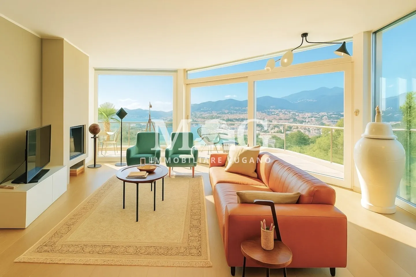 Lugano, Castagnola : Villa moderne avec piscine et vue sur le lac - Photo 3 sur 17