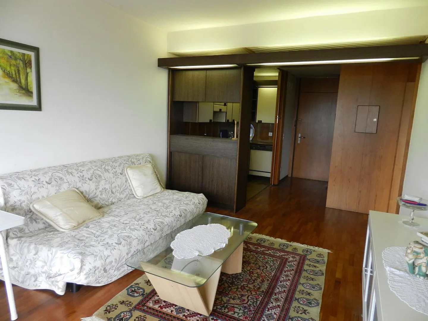 CASSARATE-CASTAGNOLA Appartement 2.5 pièces meublé avec vue sur le lac - Photo 2 sur 6