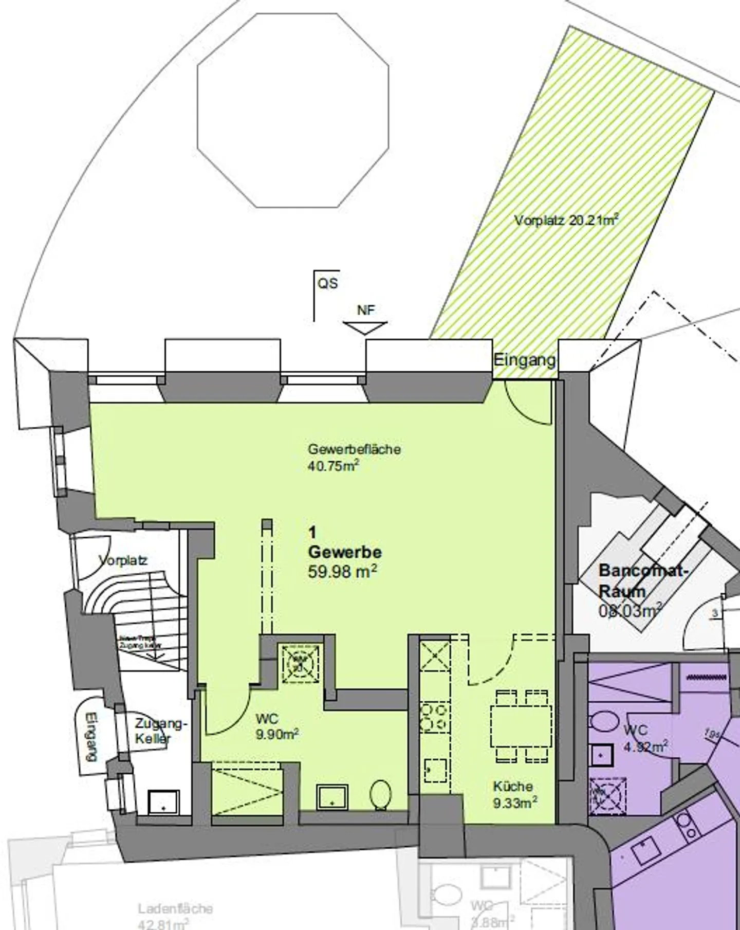 Commercial space with forecourt in a preferred location in a historic building - Photo 6 of 6