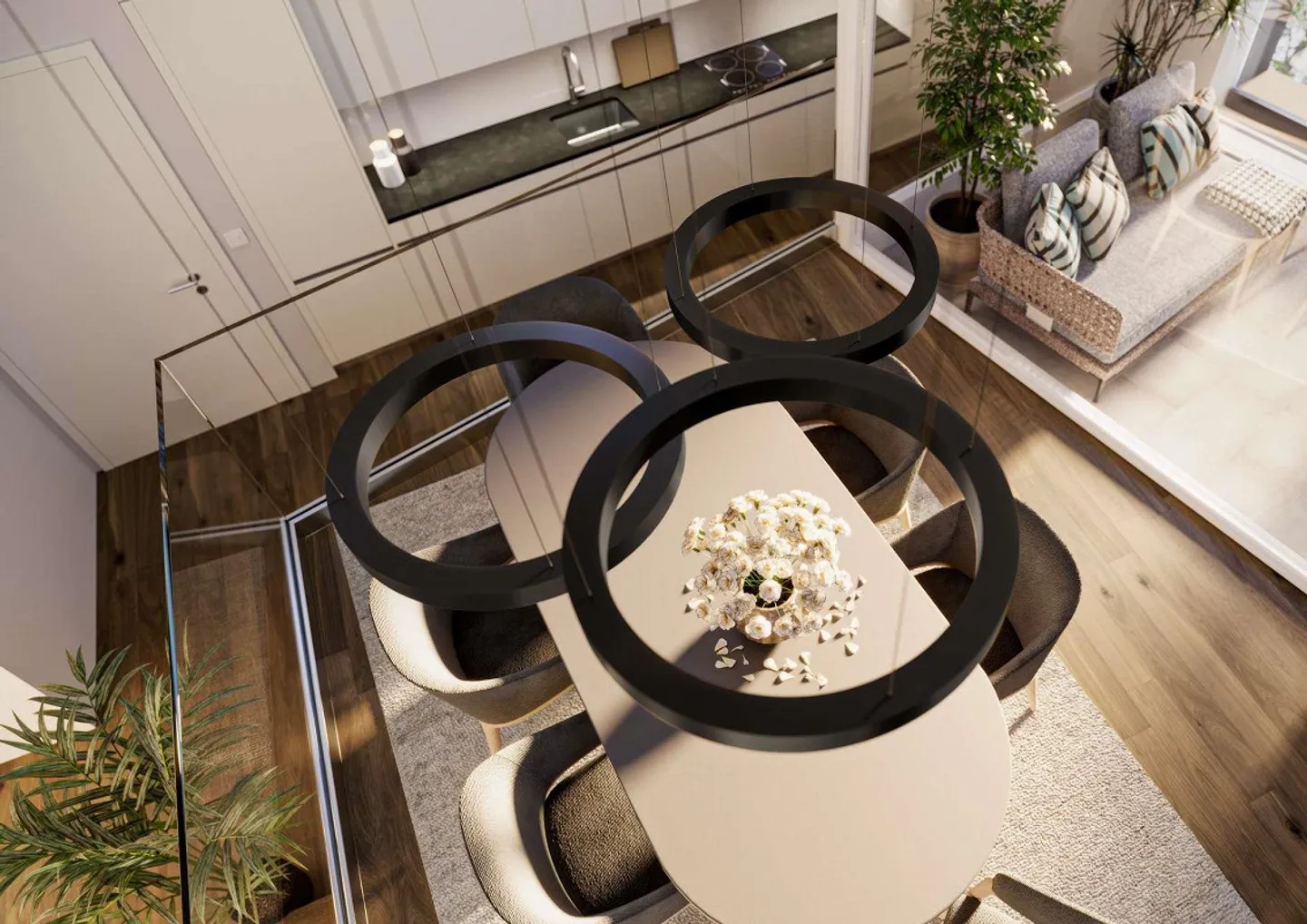 Si vos rêves de logement s'élèvent - 3,5 pièces avec 3,40 m d'espace... - Photo 2 sur 7