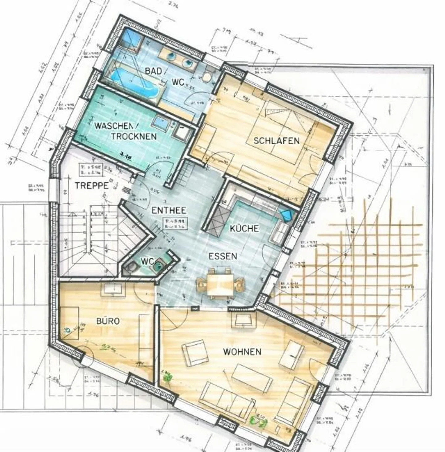 Appartamento affascinante 4.5 stanze, terrazza di 60 mq, vicino alla natura, privacy - Foto 11 di 12