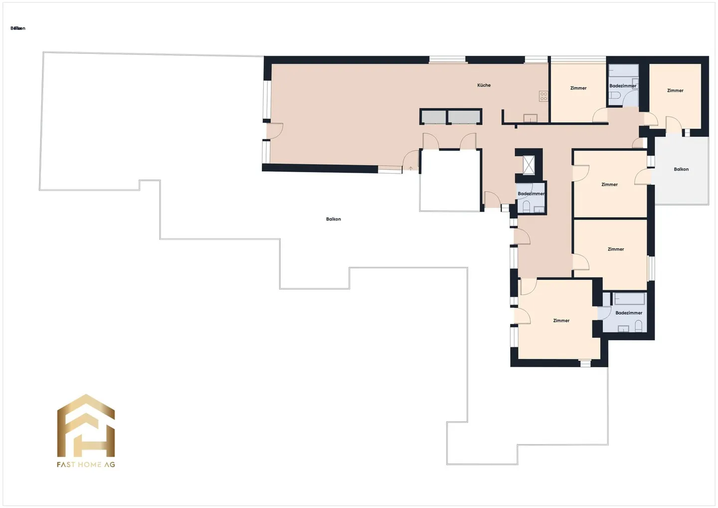 Penthouse apartment with large terrace in the heart of Naters - Photo 13 of 13