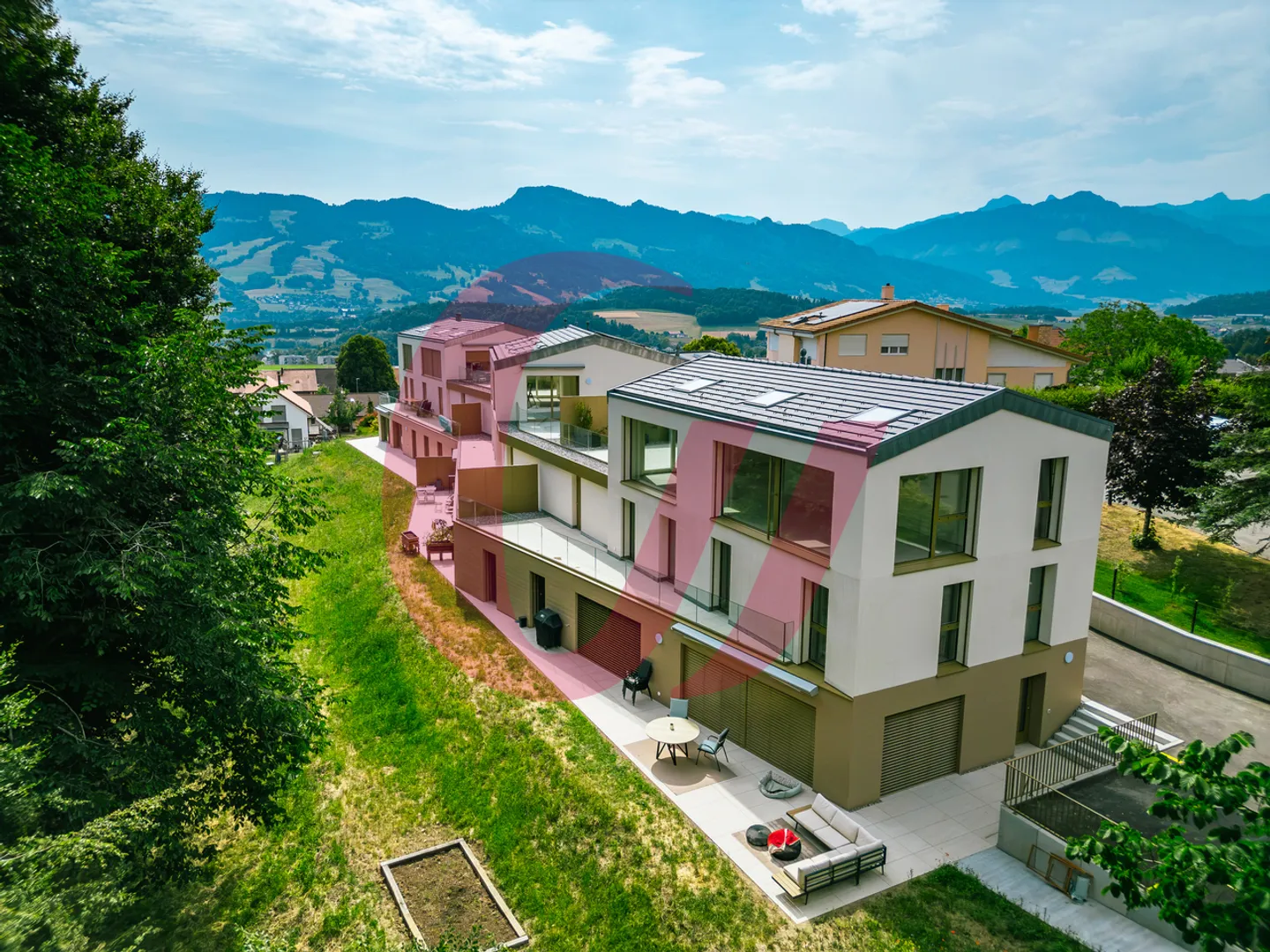 Appartamento/Villa con 5,5 stanze e vista mozzafiato in vendita a Sorens - Foto 7 di 10