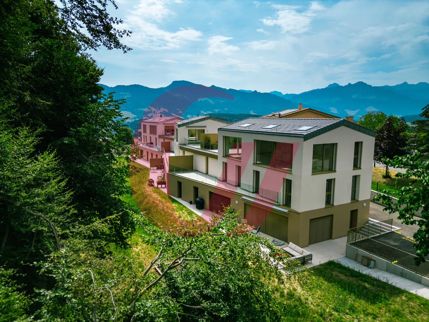 Appartamento/Villa con 5,5 stanze e vista mozzafiato in vendita a Sorens - Foto 8 di 10