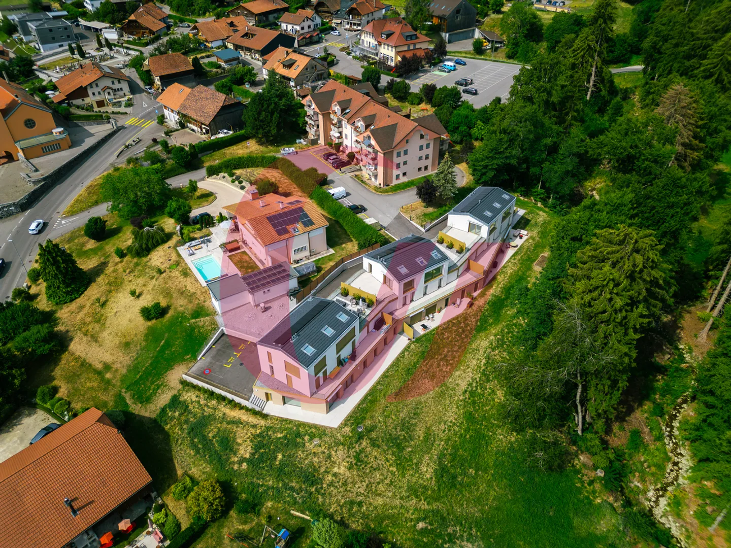 Appartamento/Villa con 5,5 stanze e vista mozzafiato in vendita a Sorens - Foto 9 di 10