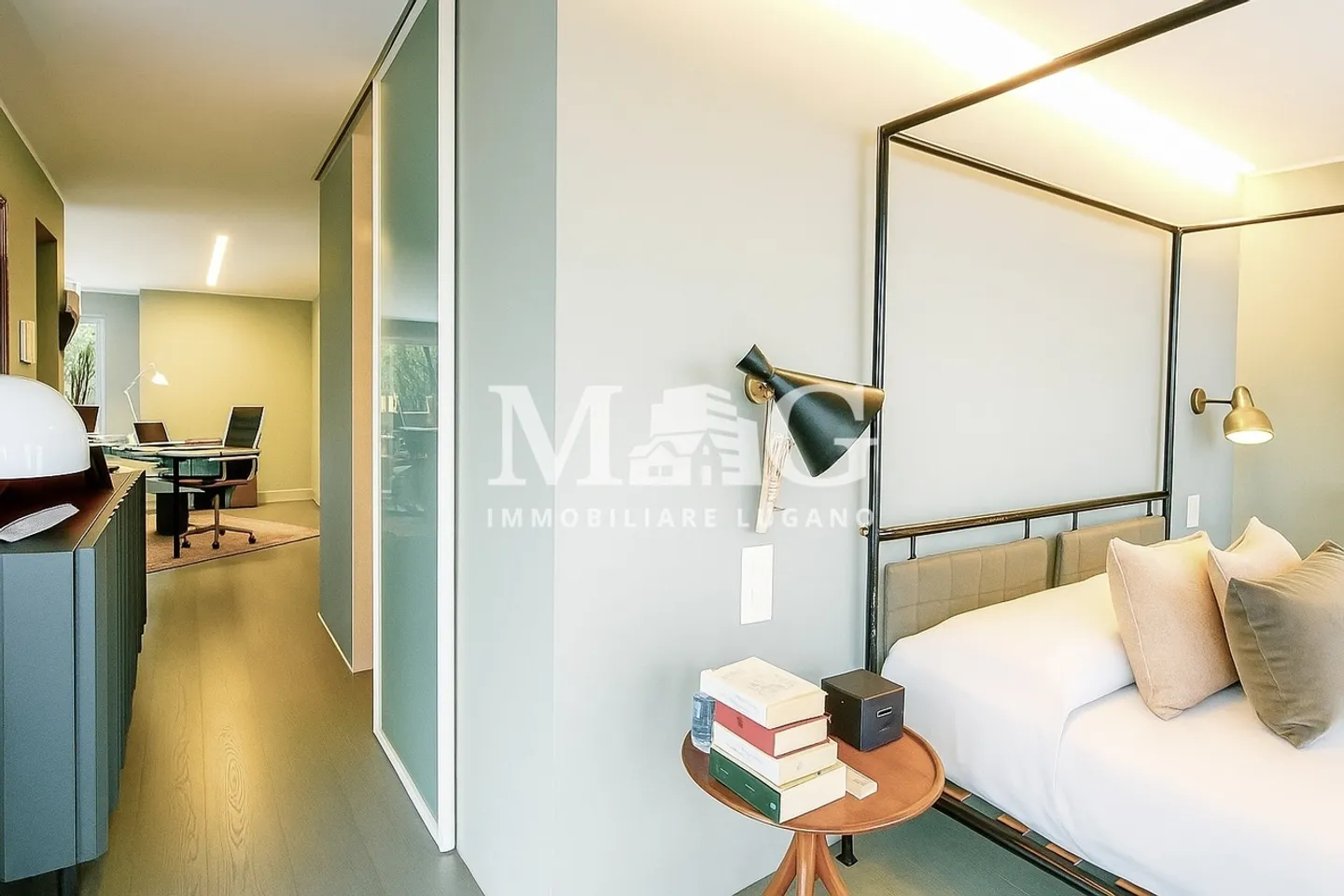 Lugano, Castagnola : Villa moderne avec piscine et vue sur le lac - Photo 12 sur 17