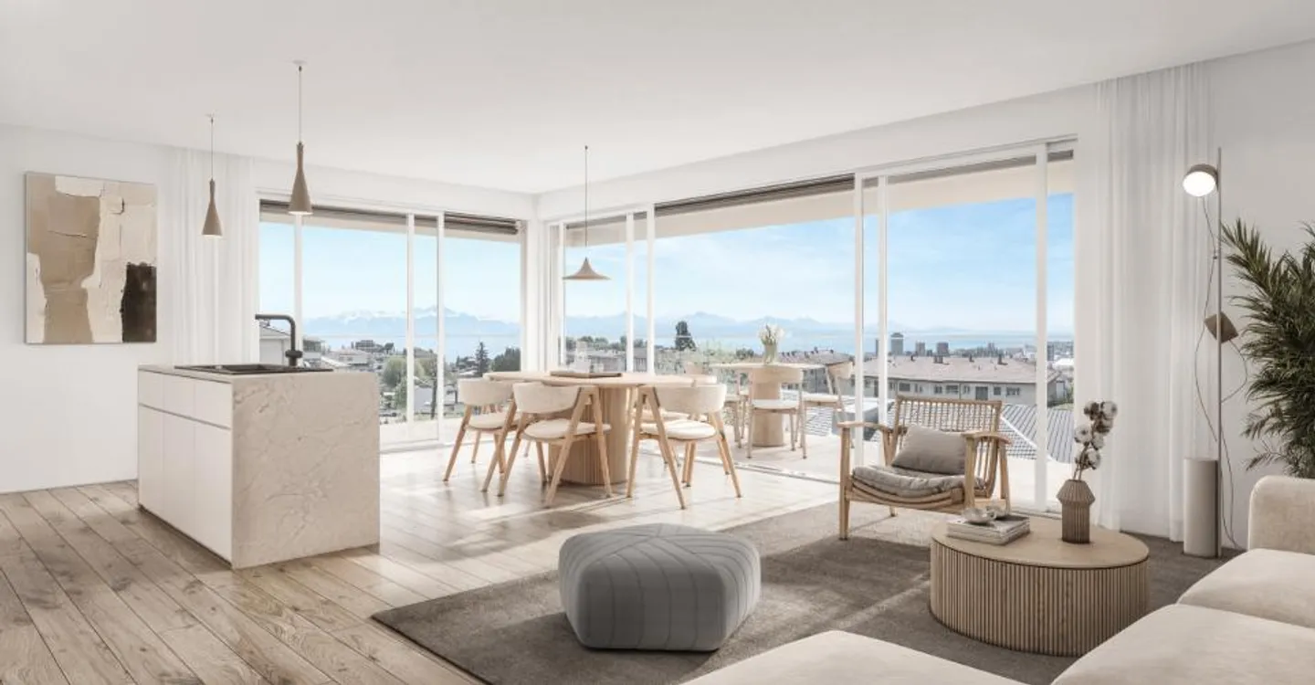 AN DEN GATES VON LAUSANNE — Neue 5,5-Zimmer-Penthouse-Wohnung · Unverbaubare Aussicht · Prilly - Foto 5 von 9