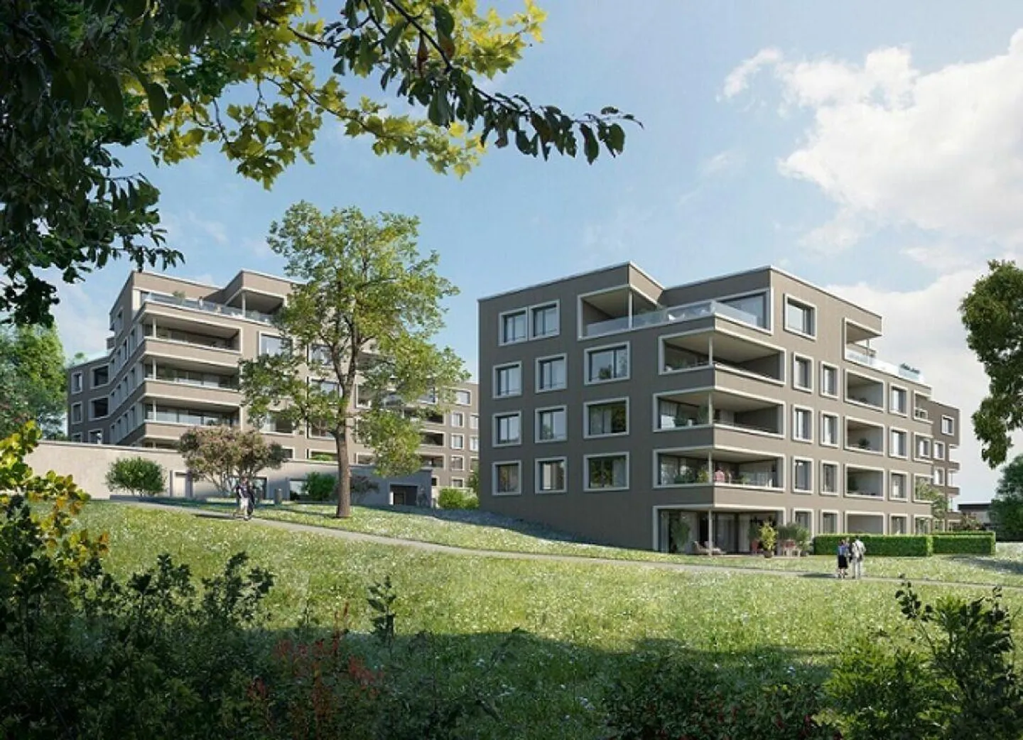 Modern terrace apartment with green space in the development "Neualtwil" - Looking for a new tenant - Photo 1 of 13