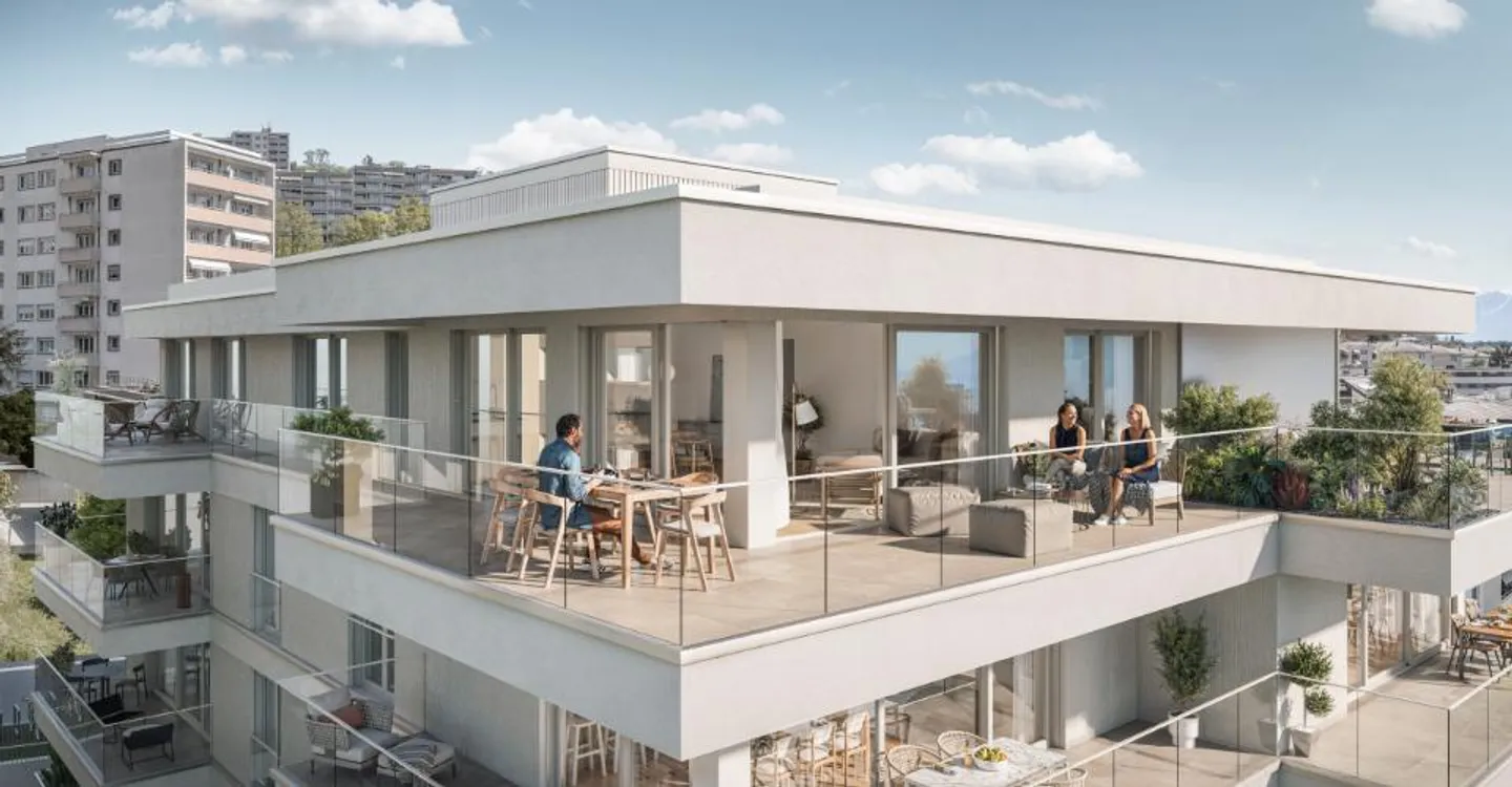 AN DEN GATES VON LAUSANNE — Neue 5,5-Zimmer-Penthouse-Wohnung · Unverbaubare Aussicht · Prilly - Foto 4 von 9
