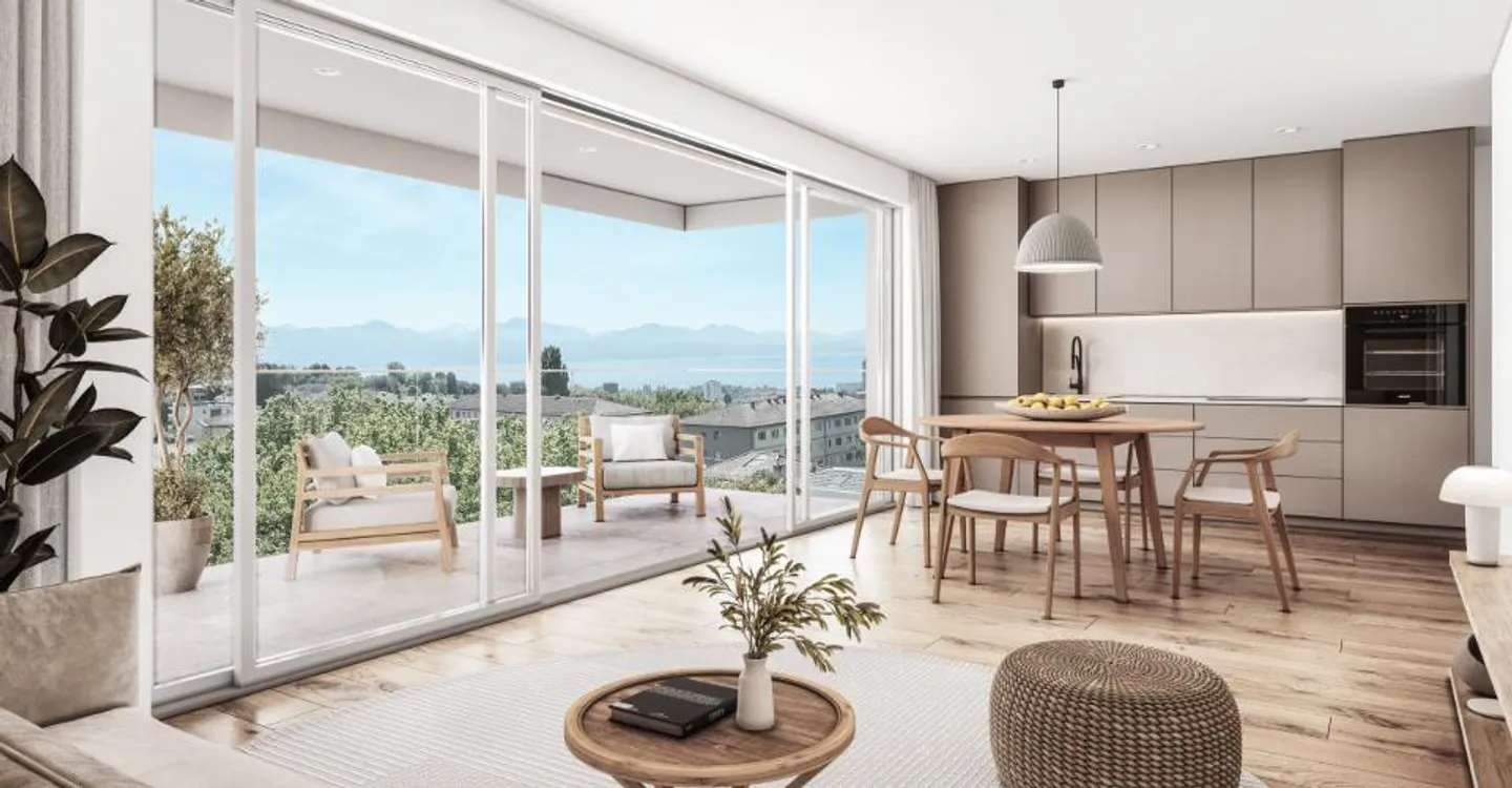 AN DEN GATES VON LAUSANNE — Neue 5,5-Zimmer-Penthouse-Wohnung · Unverbaubare Aussicht · Prilly - Foto 7 von 9