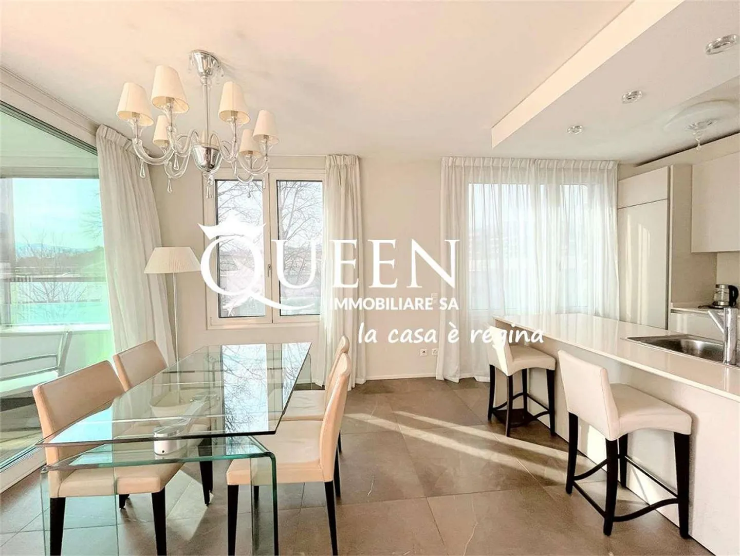 Lugano-Cassarate: lussuoso appartamento 4.5 locali, 150 m², loggia, vista lago - Foto 7 di 13
