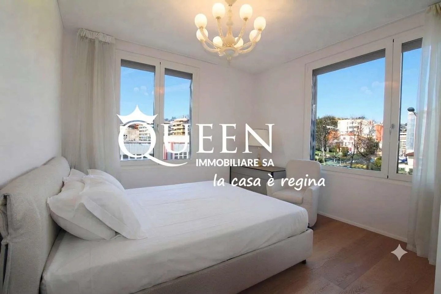 Lugano-Cassarate: lussuoso appartamento 4.5 locali, 150 m², loggia, vista lago - Foto 9 di 13