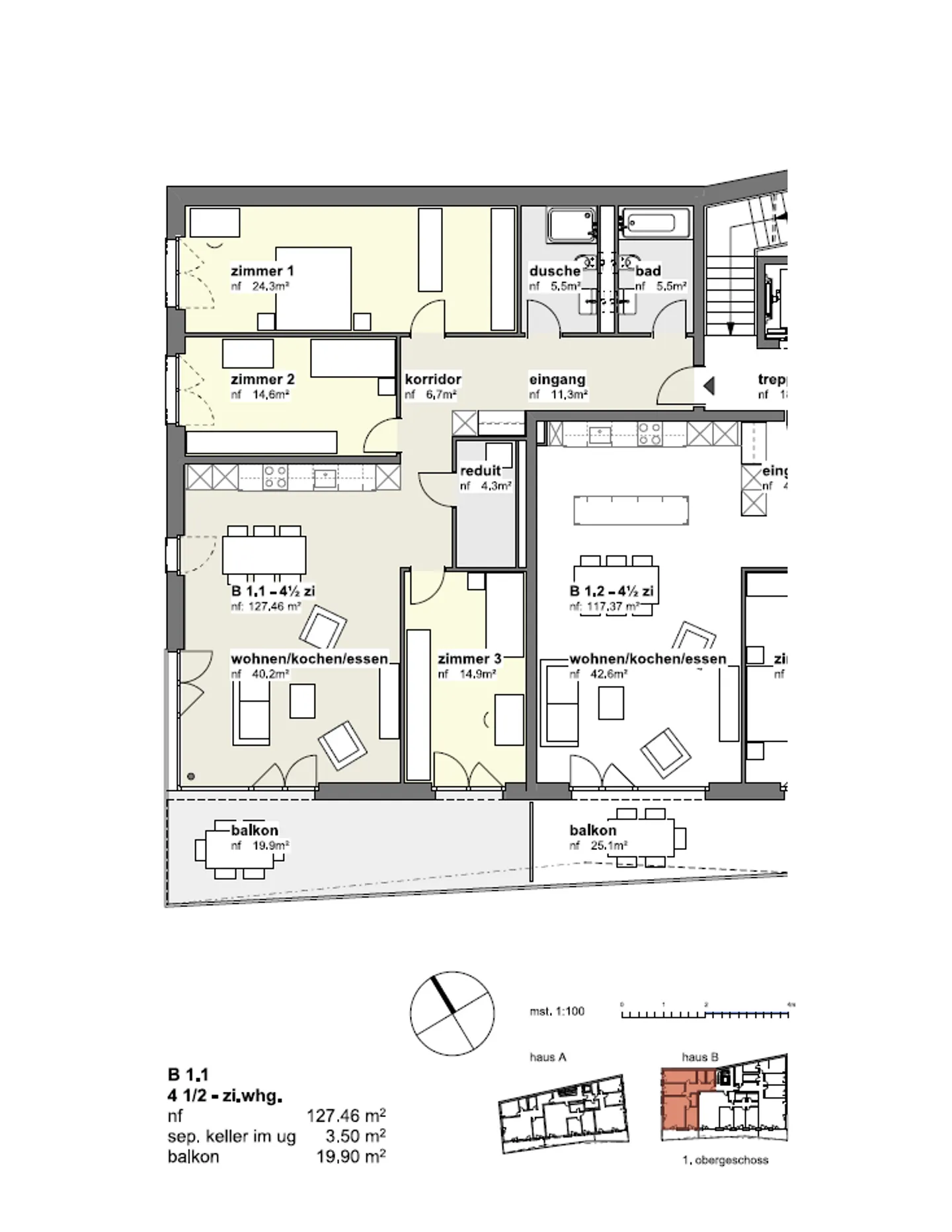 Jolimont - 4.5 Rooms on the 1st Floor - Photo 4 of 4