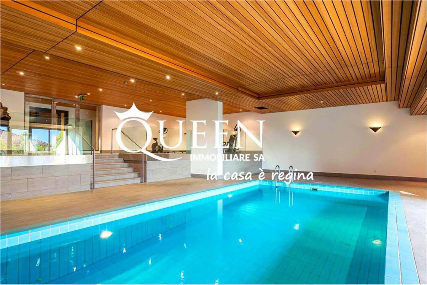 Ruvigliana : appartement 4.5 pièces, 188 m², piscine intérieure dans la copropriété - Photo 2 sur 11