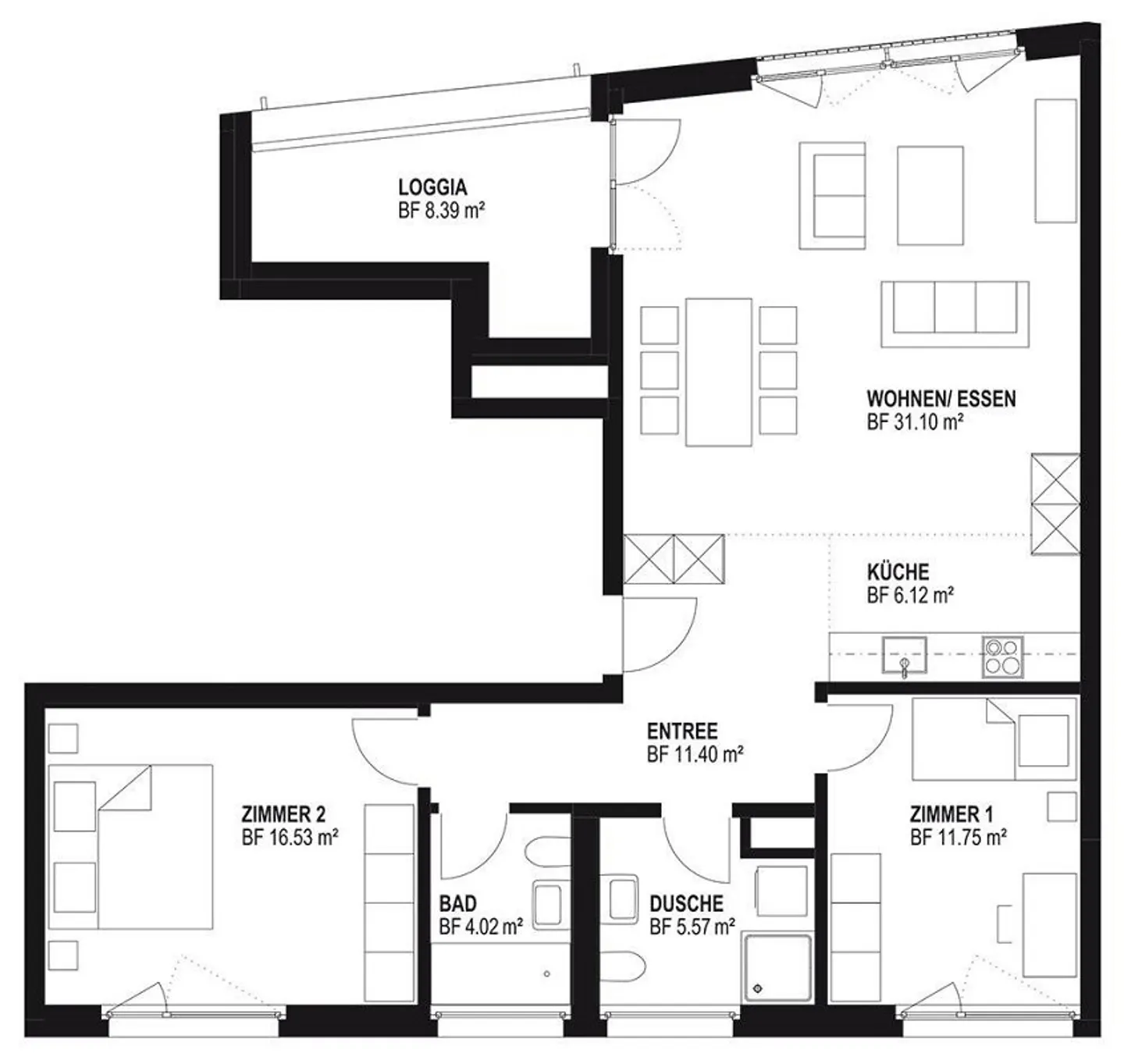 Moderne, lumineuse, centrale - que demander de plus ? - Photo 8 sur 8