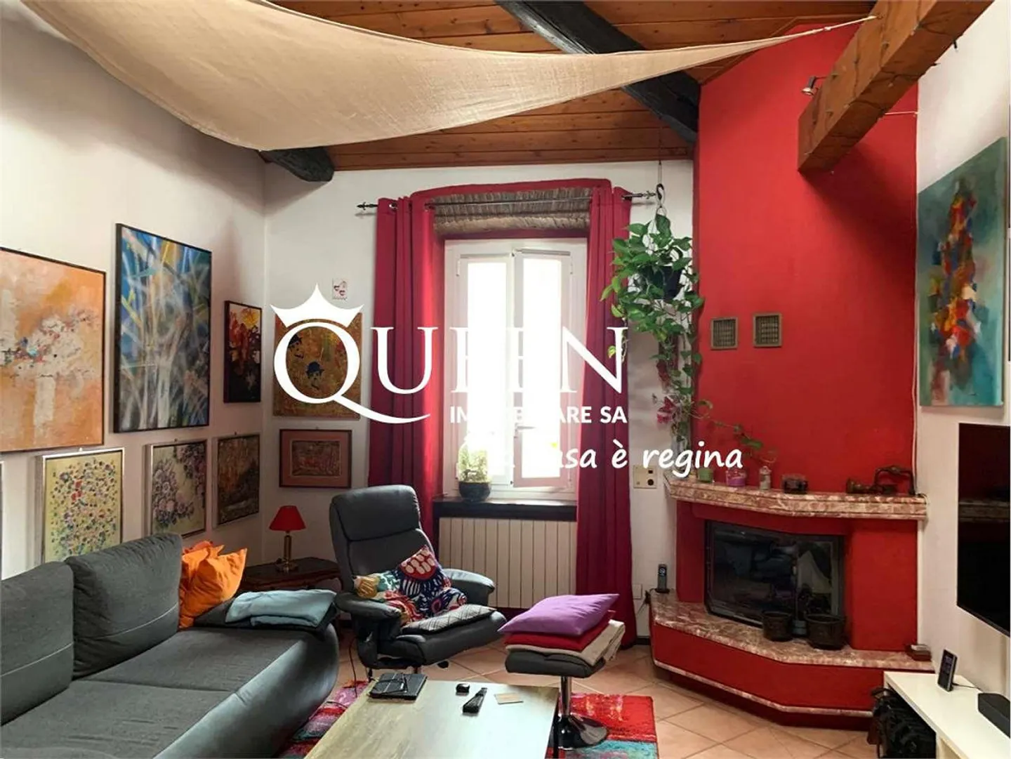 Vacallo: 4.5-room apartment, 110 sqm, attic, small garden, option - Photo 1 of 7