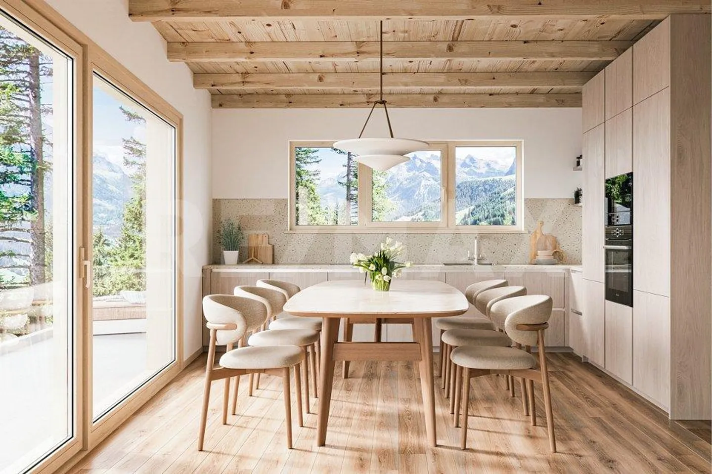 Vivre spacieux sur deux étages - Duplex de 5½ pièces à Zermatt - Photo 4 sur 9