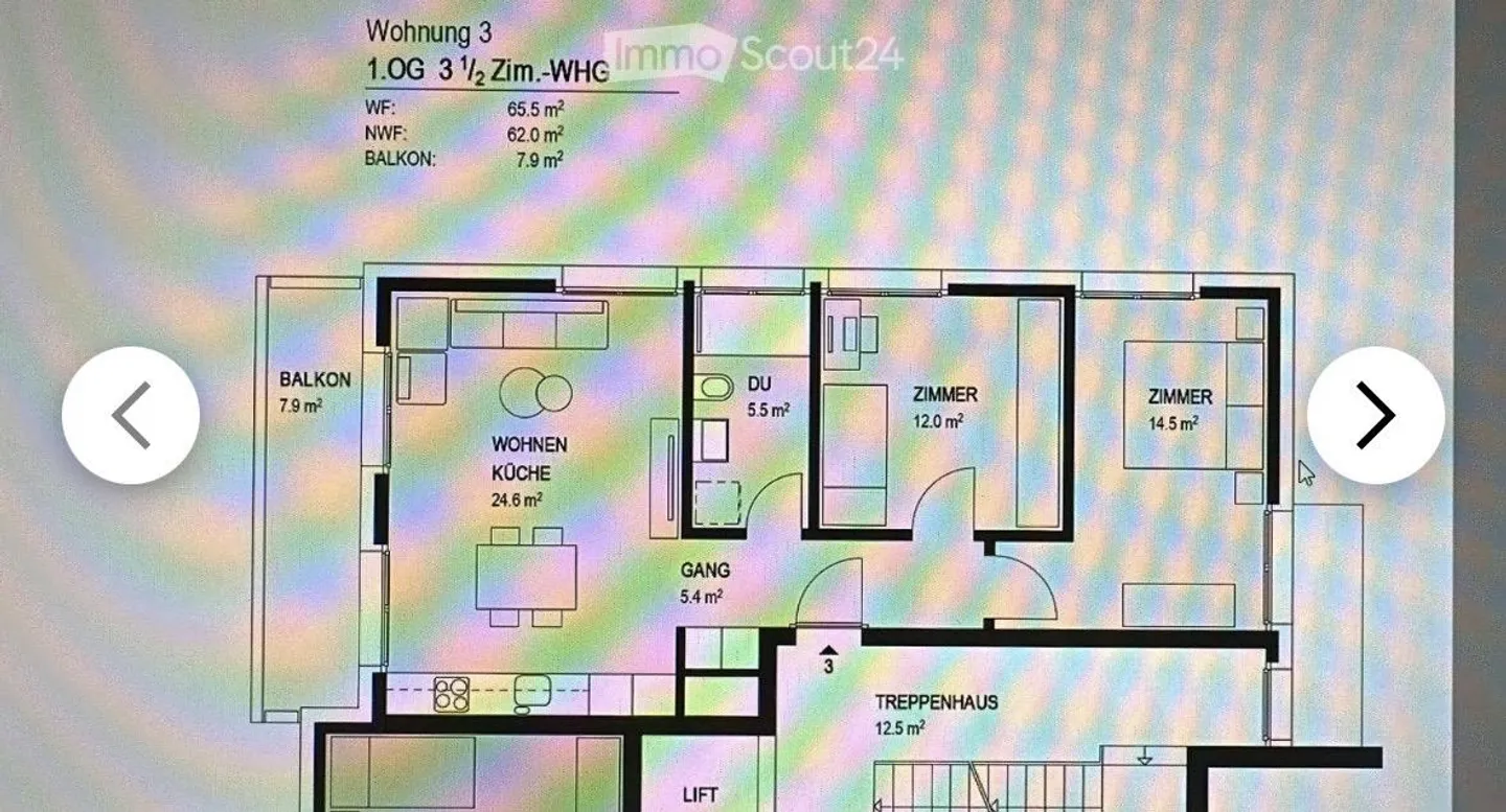 Modern 3.5 room apartment - Photo 8 of 8