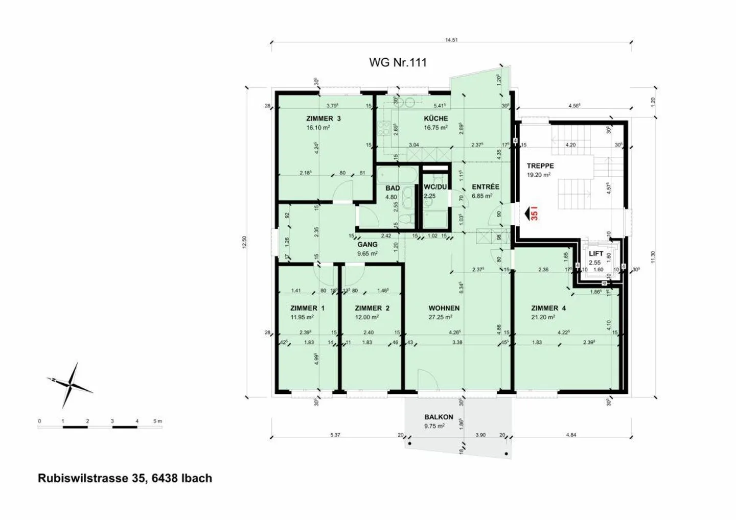 Moderne 5.5-Zimmerwohnung an idealer Lage - Foto 10 von 10