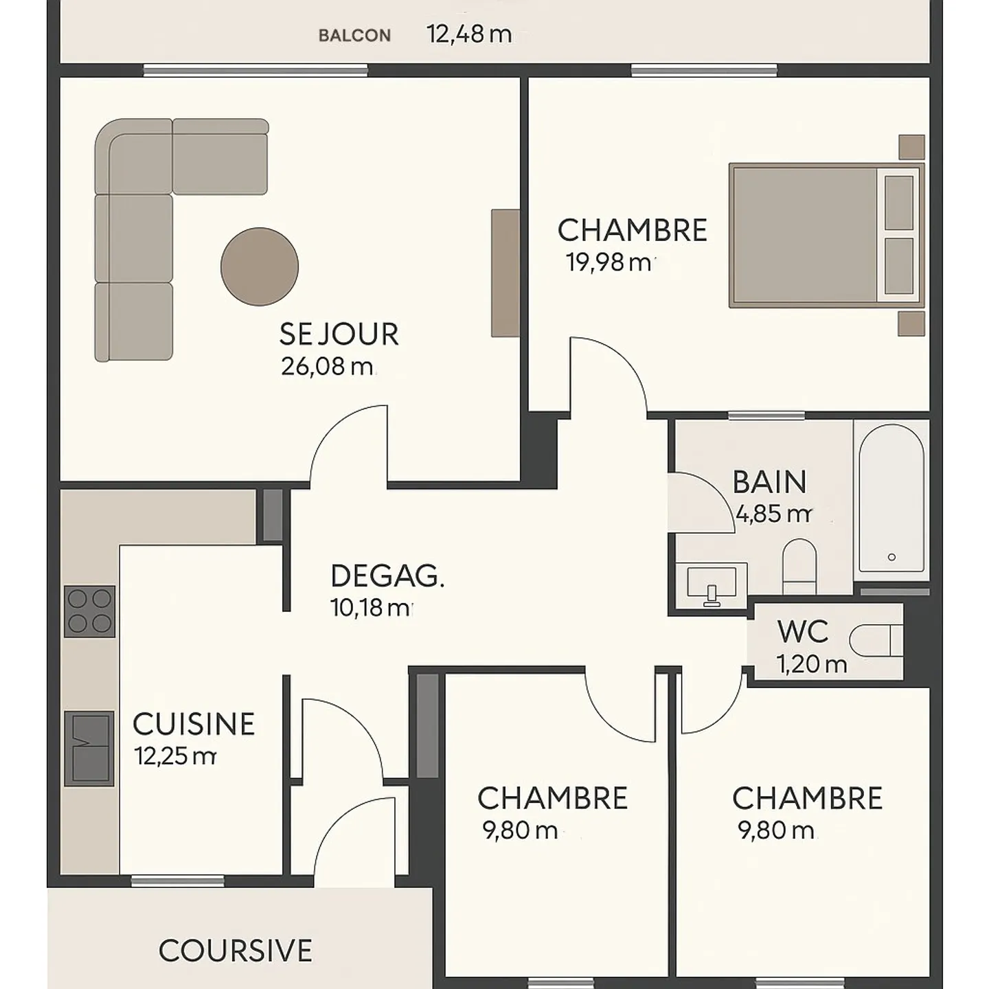 Wohnung kaufen - Foto 1 von 8