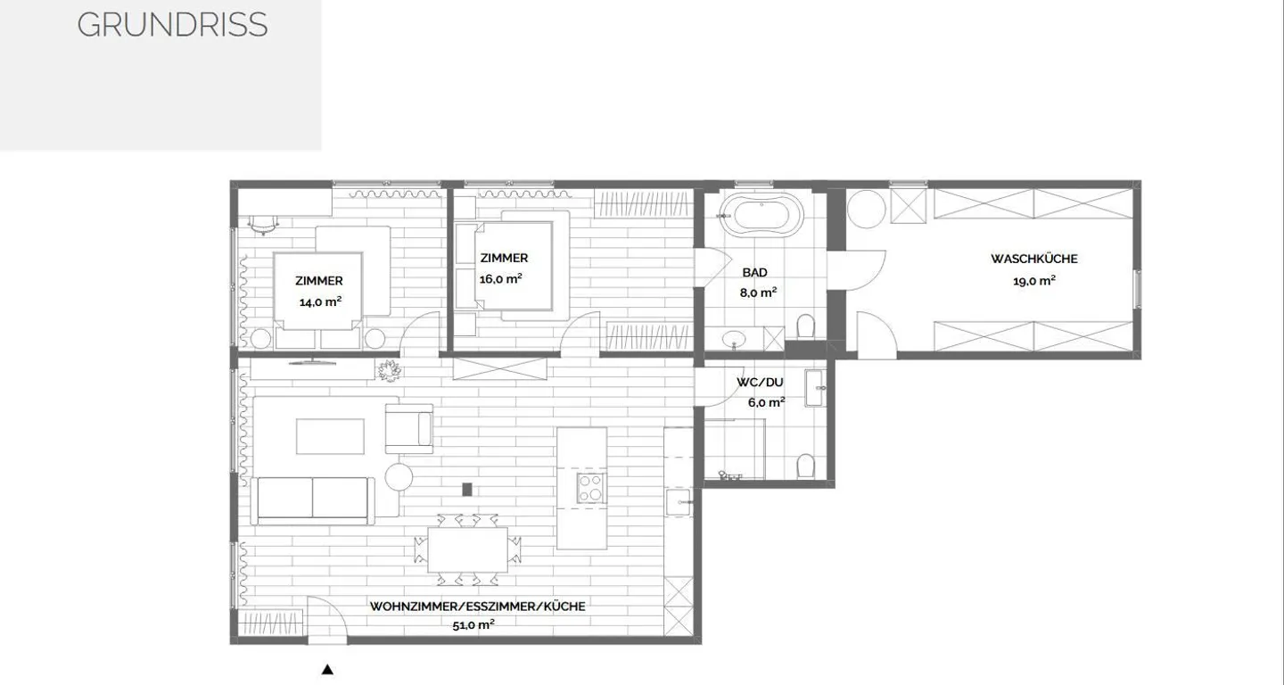 Moderno appartamento di 3,5 stanze a Villmergen al piano terra - Foto 13 di 15