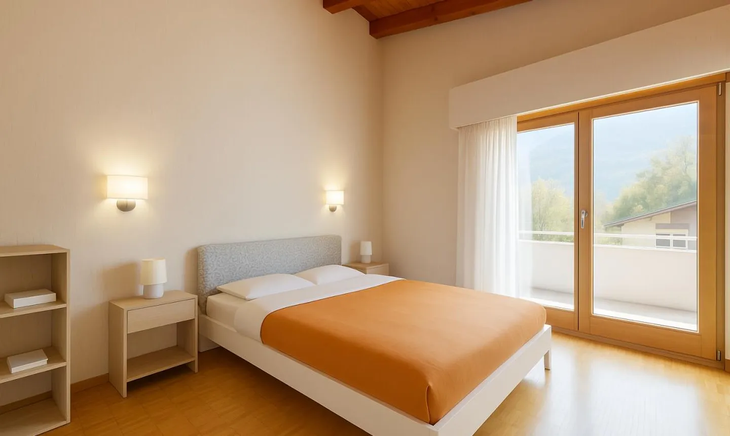 Appartamento mansardato con vista sulle montagne - Foto 10 di 11