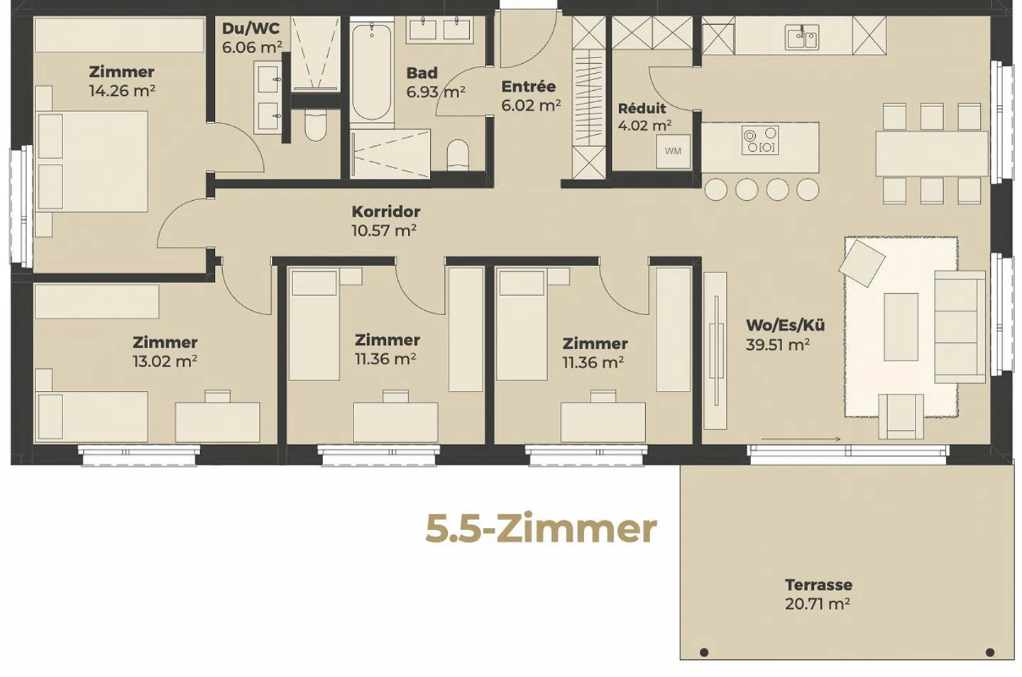 Modernes Apartment mit grossem Garten - Foto 7 von 7