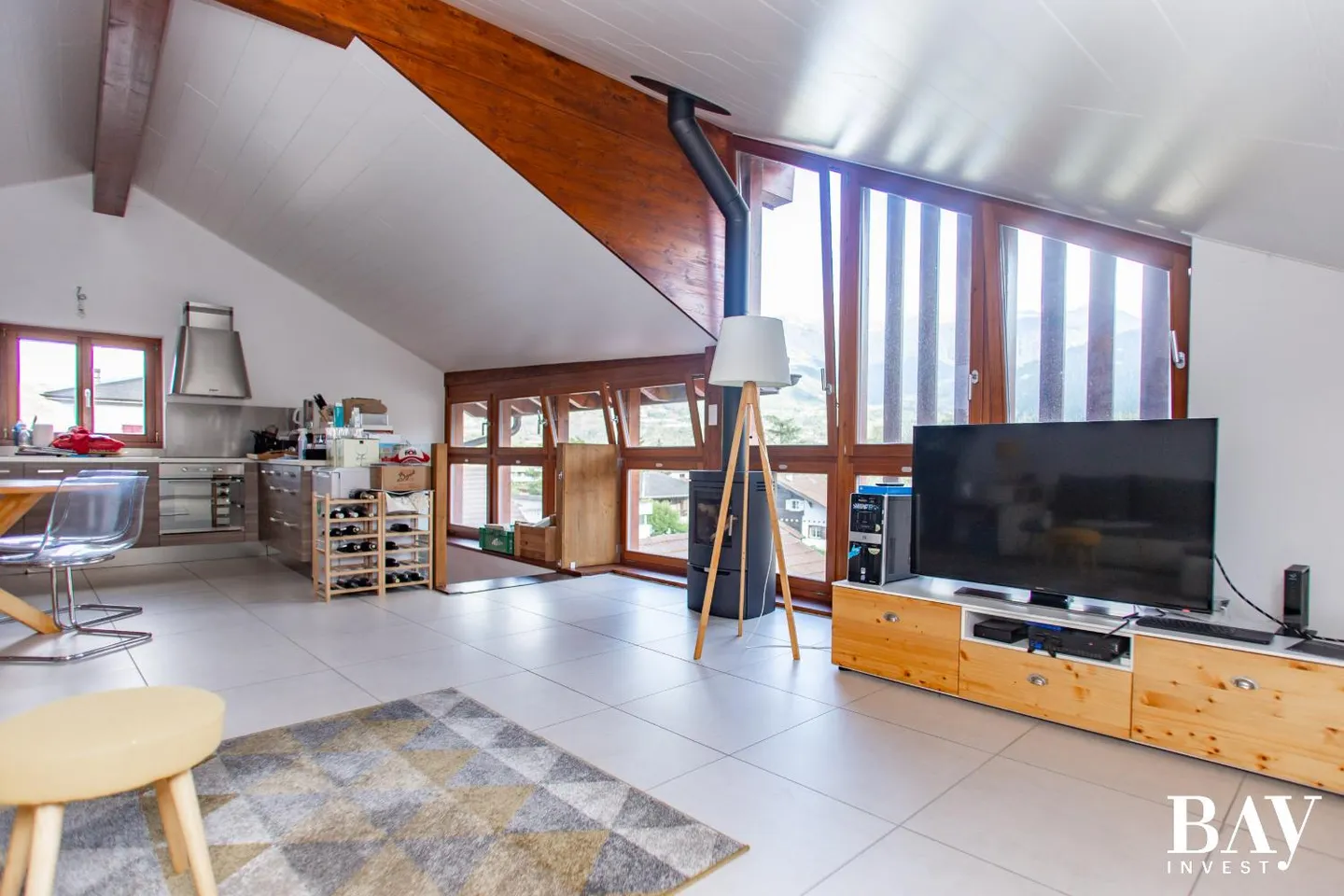 Vétroz, 3,5-Zimmer-Duplexwohnung nach Süden ausgerichtet - Foto 11 von 12