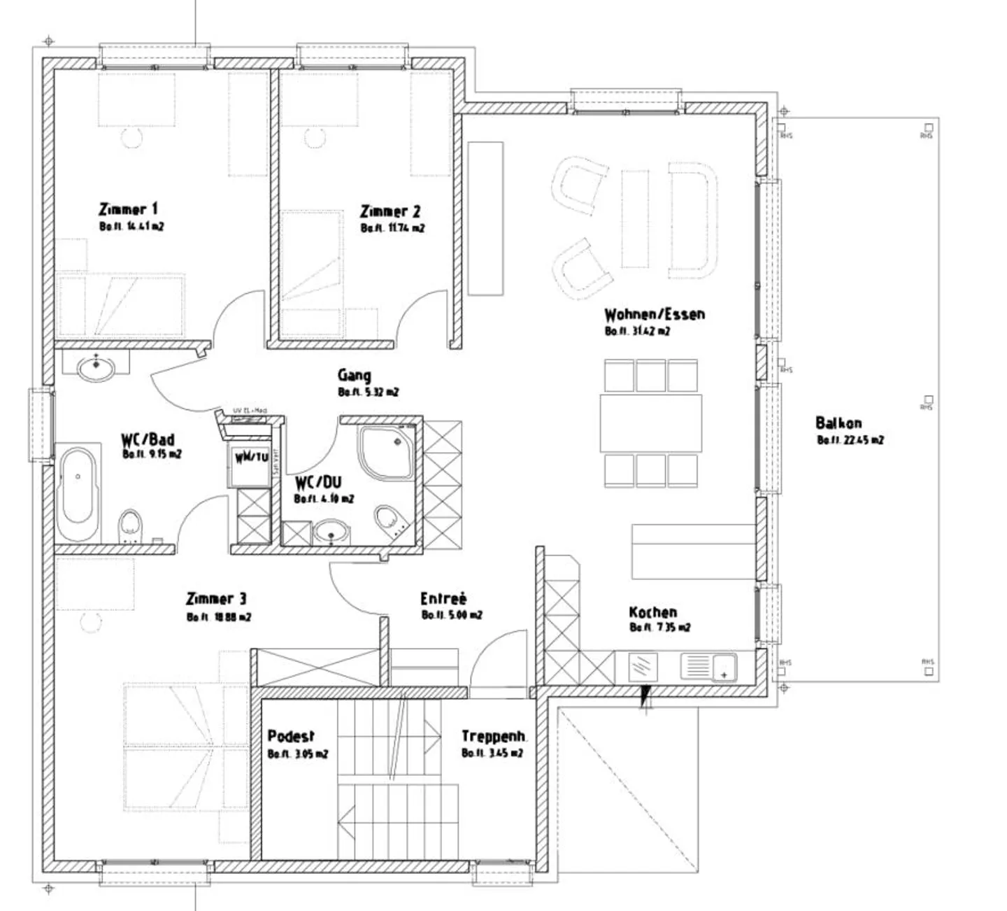 Geräumige 4.5-Zimmerwohnung - Foto 11 von 11
