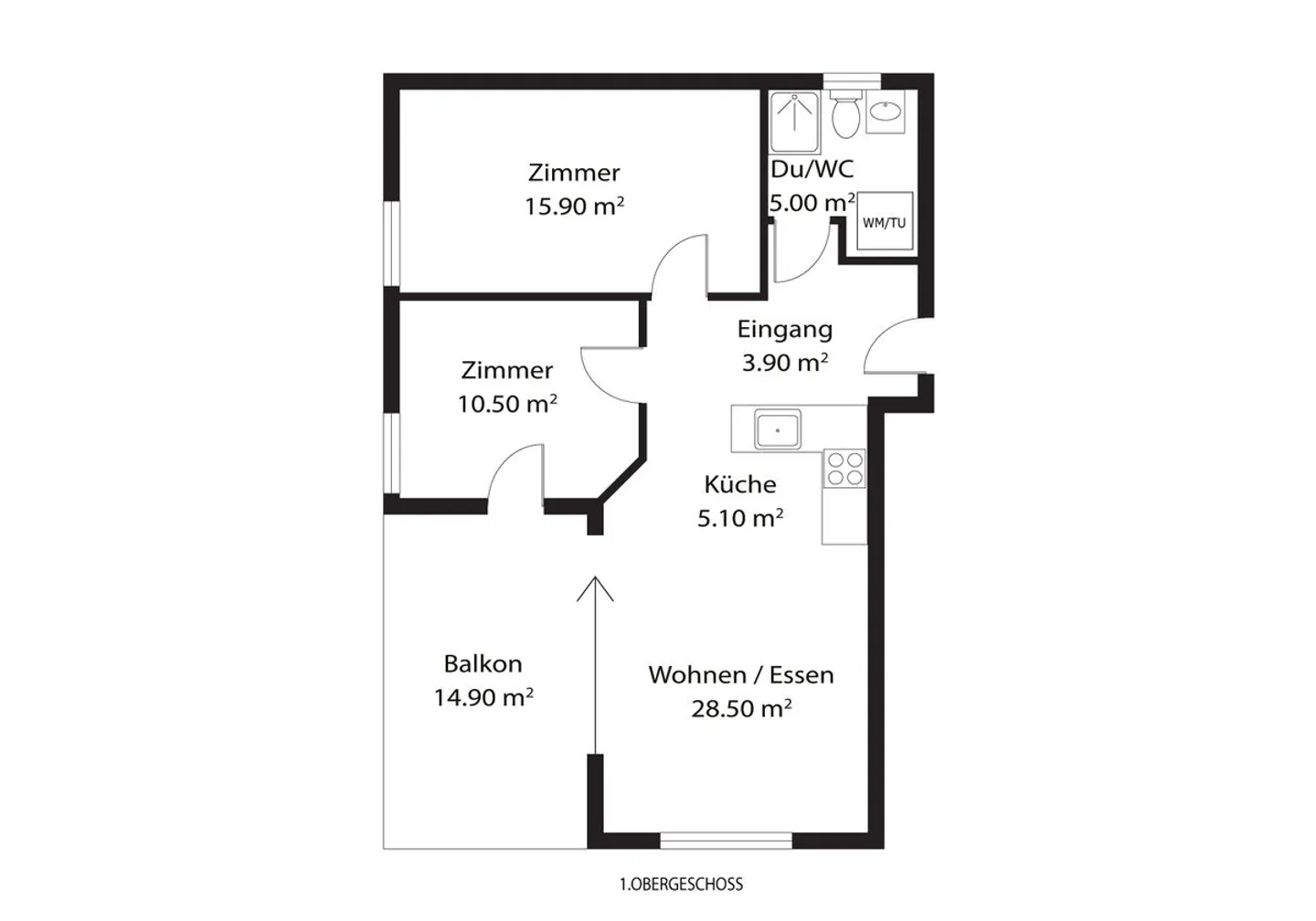 Modernes Apartment mit herrlichem Blick - Foto 8 von 8